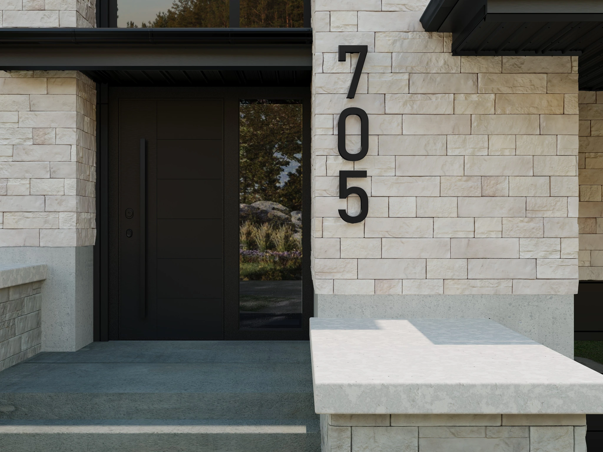 Maibec Acenta Rosa | Almond White Wall Cladding visualization by Maibec