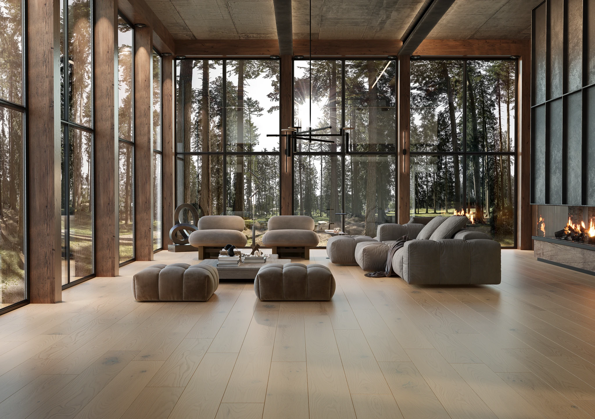 Oak Zen Variation With Knots Wood Floor Flooring visualization by Preverco