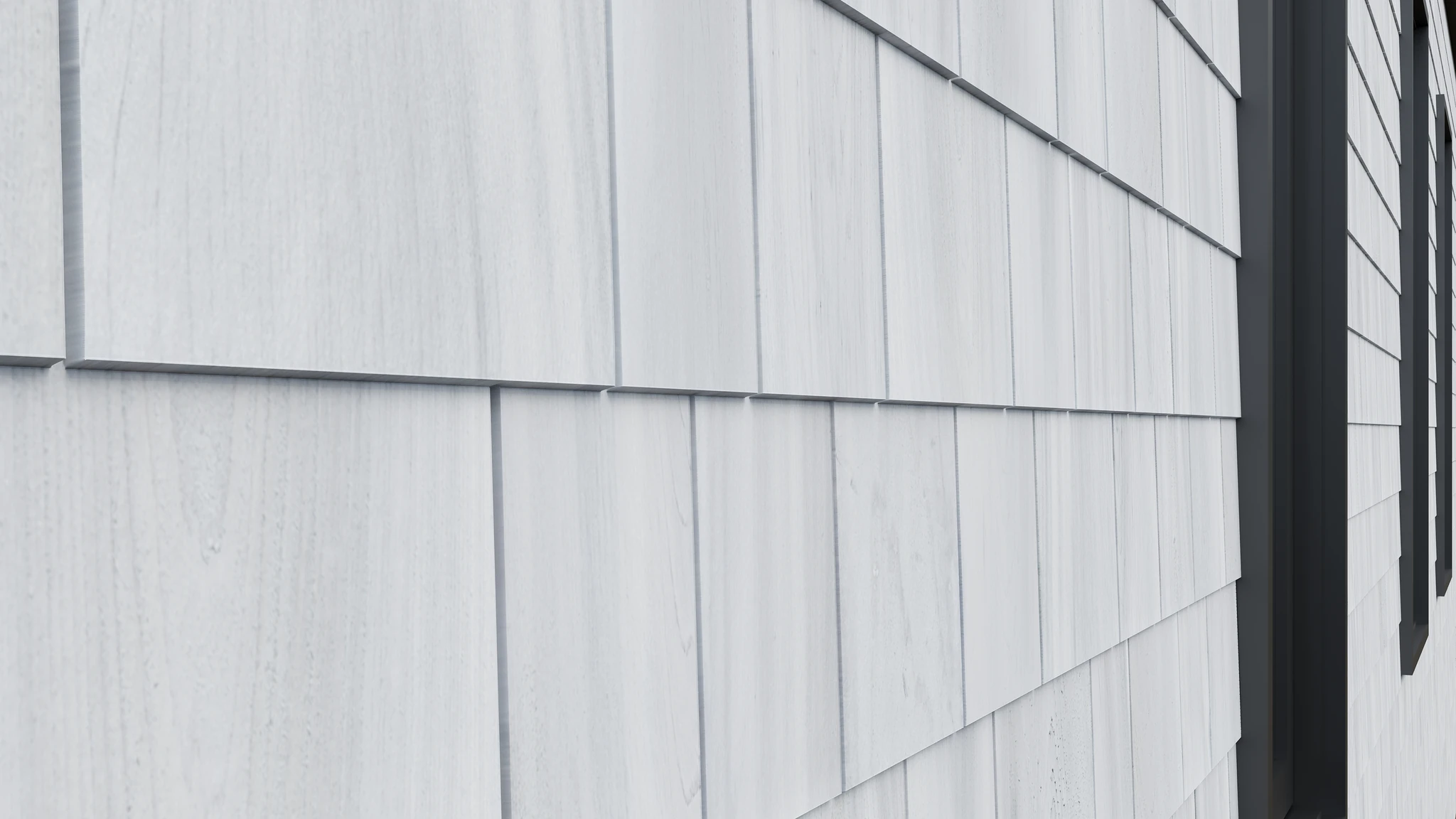 Enviro Bleach (Weathering Agent) White Cedar Shingle Siding Exterior Wall Cladding visualization by SBC Cedar