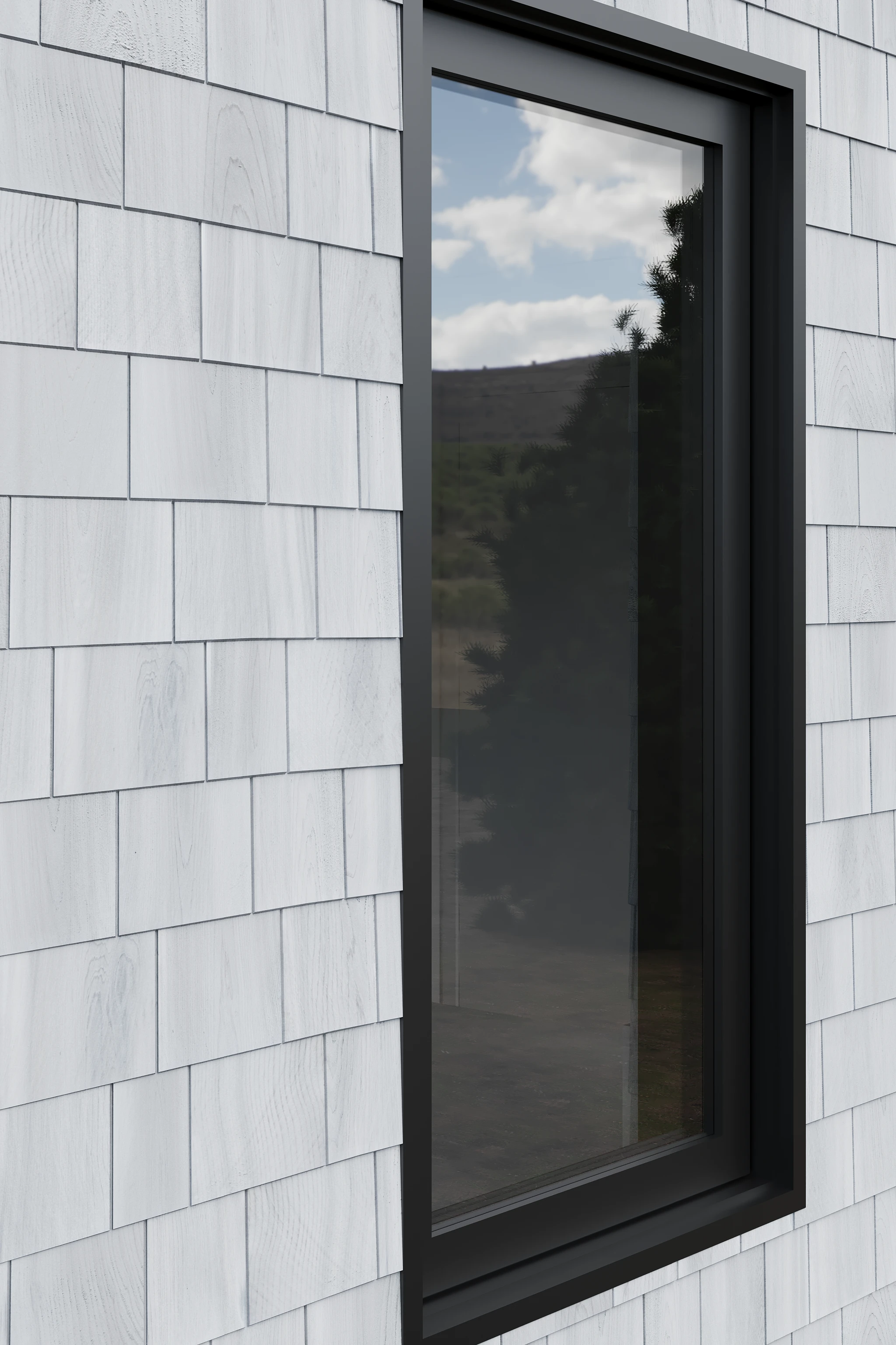 Enviro Bleach (Weathering Agent) White Cedar Shingle Siding Exterior Wall Cladding visualization by SBC Cedar