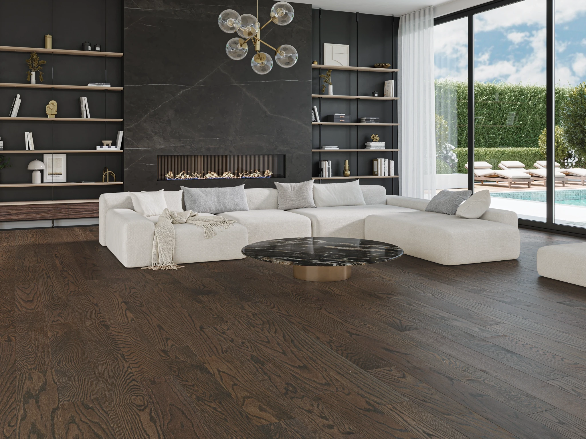 Oak Fortress Select Smooth Satin Wood Floor Flooring visualization by Alexandra Hardwood Flooring