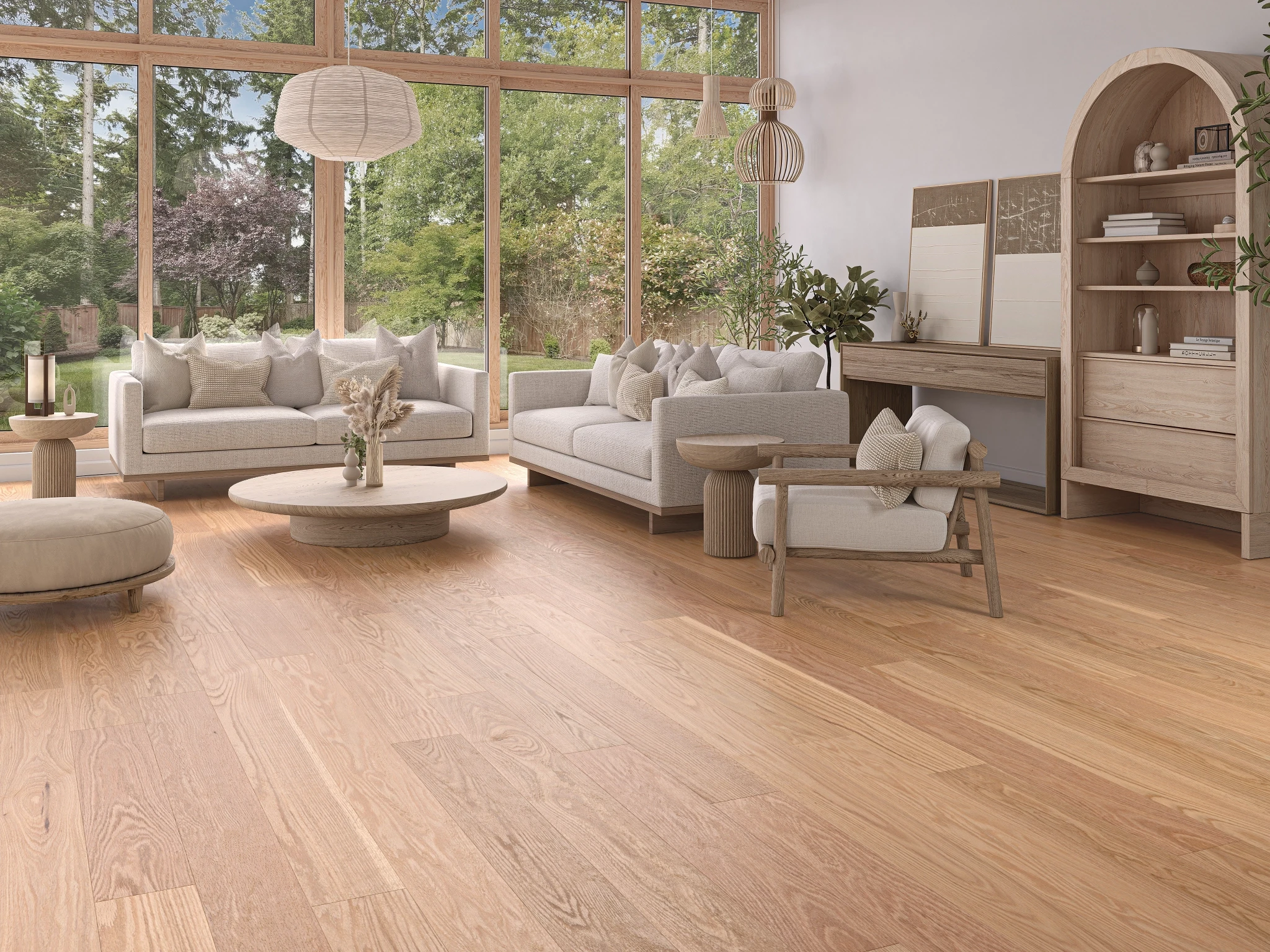 Oak Natural Select Smooth Satin Wood Floor Flooring visualization by Alexandra Hardwood Flooring