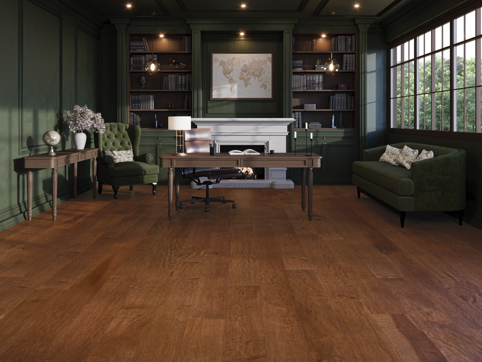 Visualisation de Érable Sunset Select Lisse Satin Revêtement de sol par Alexandra Hardwood Flooring