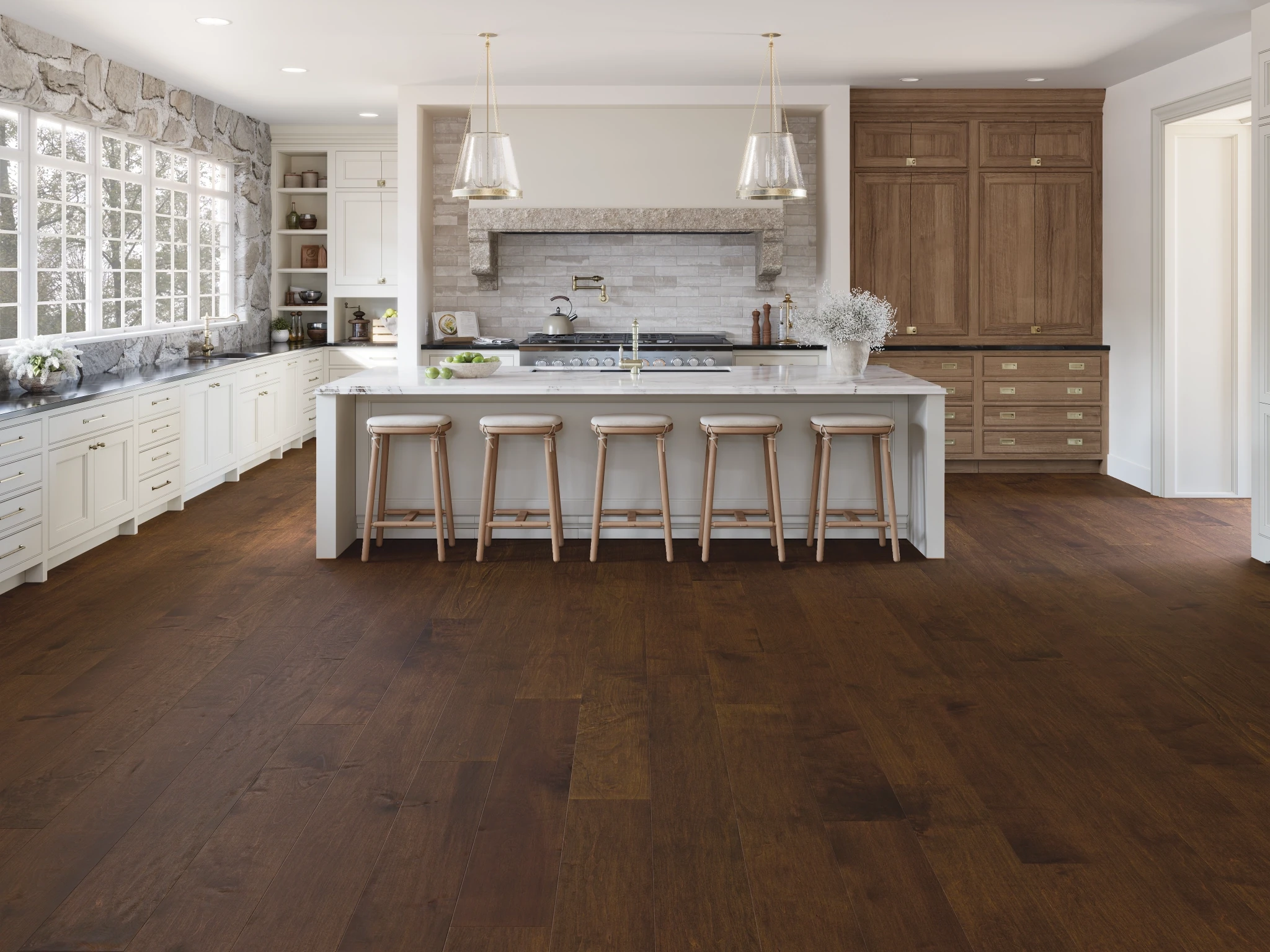 Maple Cigar Select Smooth Satin Wood Floor Flooring visualization by Alexandra Hardwood Flooring