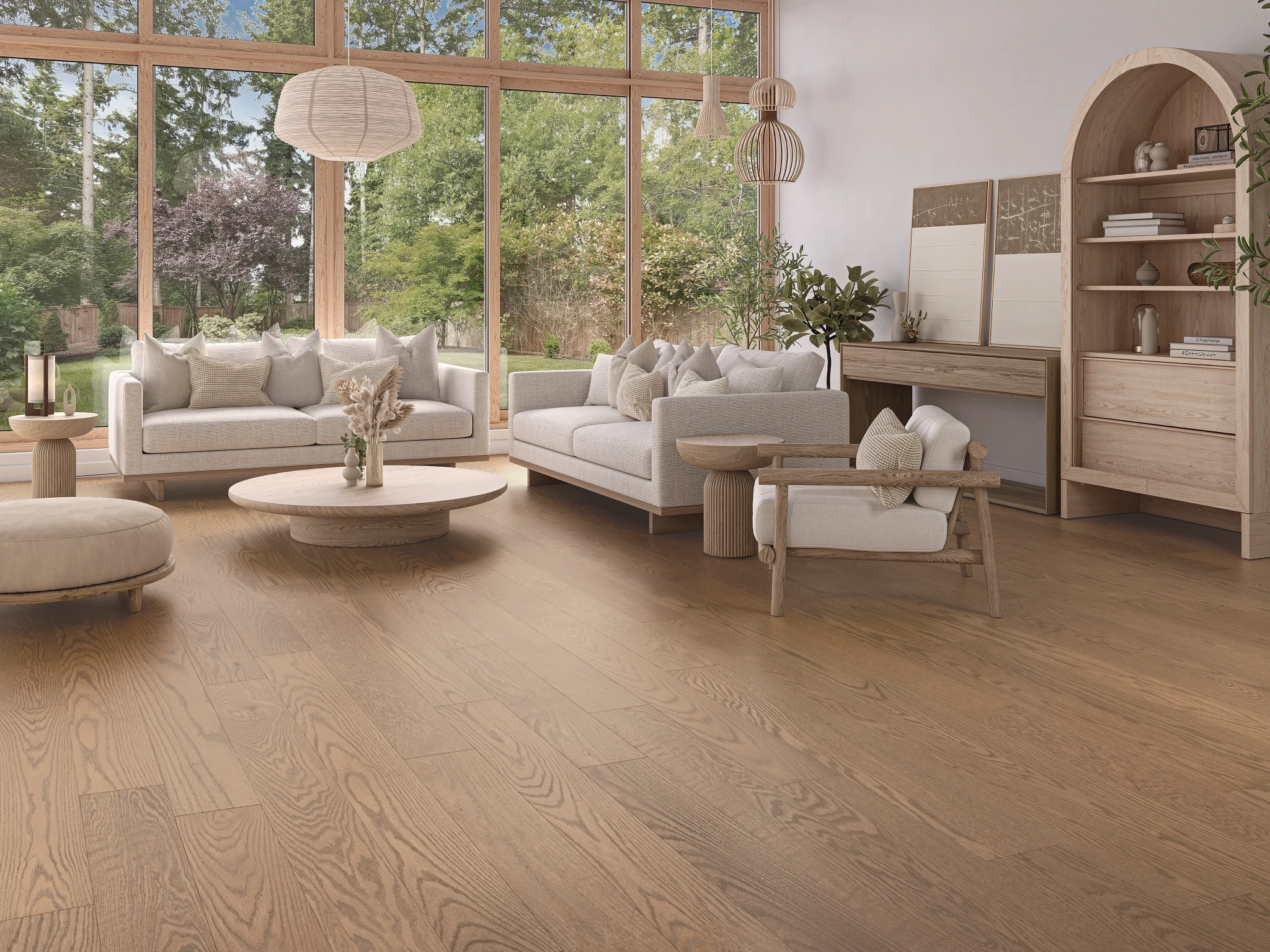 Visualisation de Chêne Nutmeg Select Lisse Satin Revêtement de sol par Alexandra Hardwood Flooring