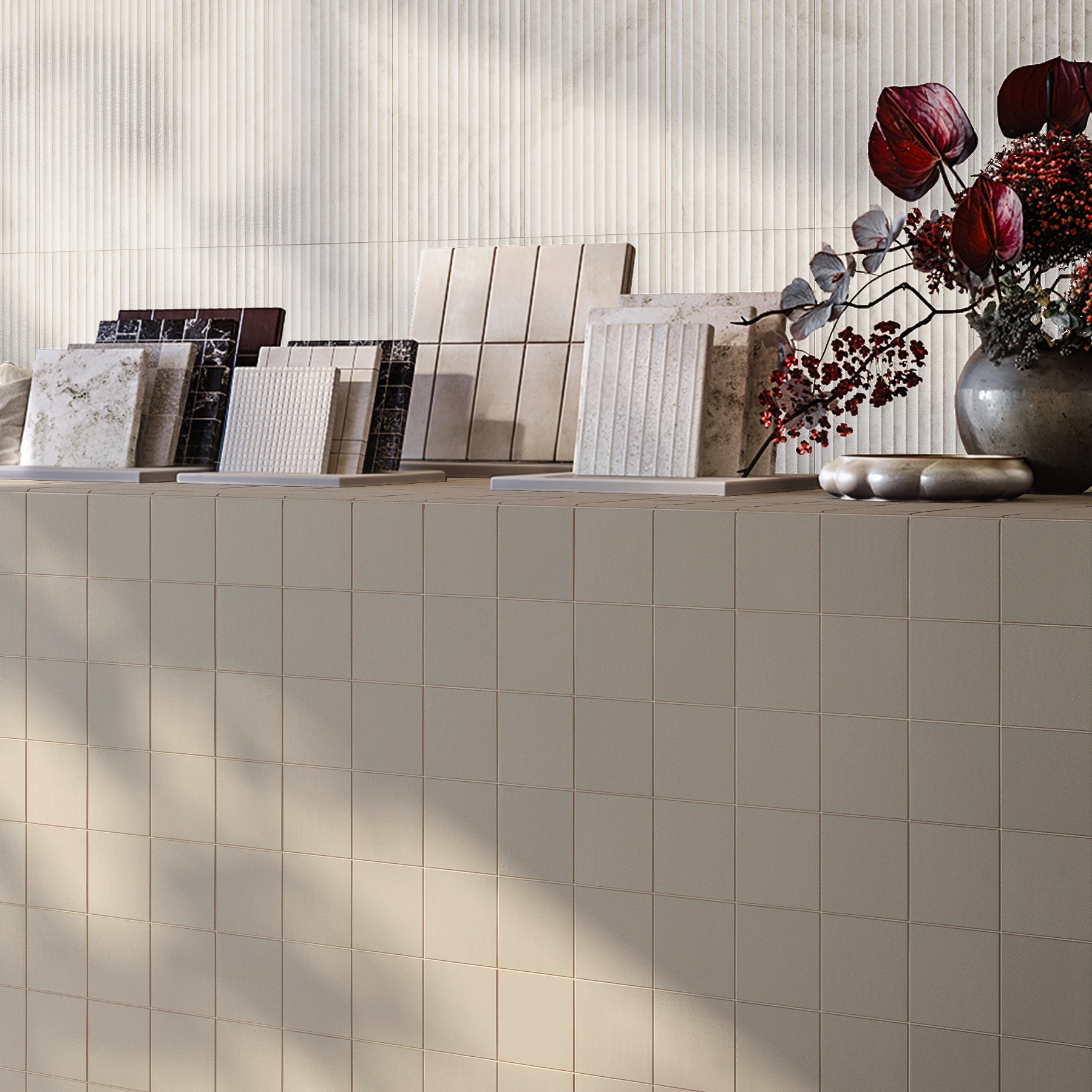 Abaco Sand Porcelain Tile (4x4) Indoor Flooring visualization by Arta Ceramic