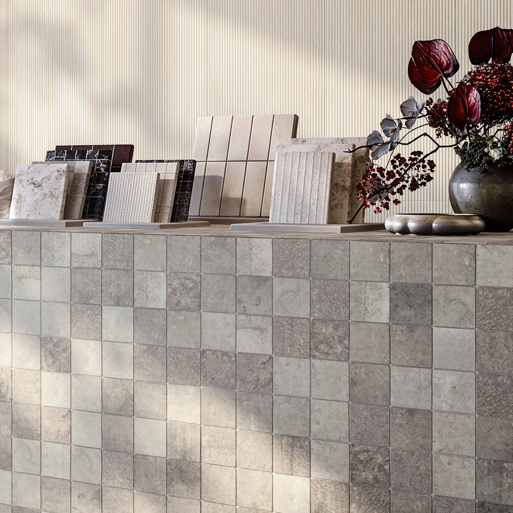 Abbey Stone Sintra Porcelain Tile (4x8) Exterior Wall Cladding visualization by Arta Ceramic