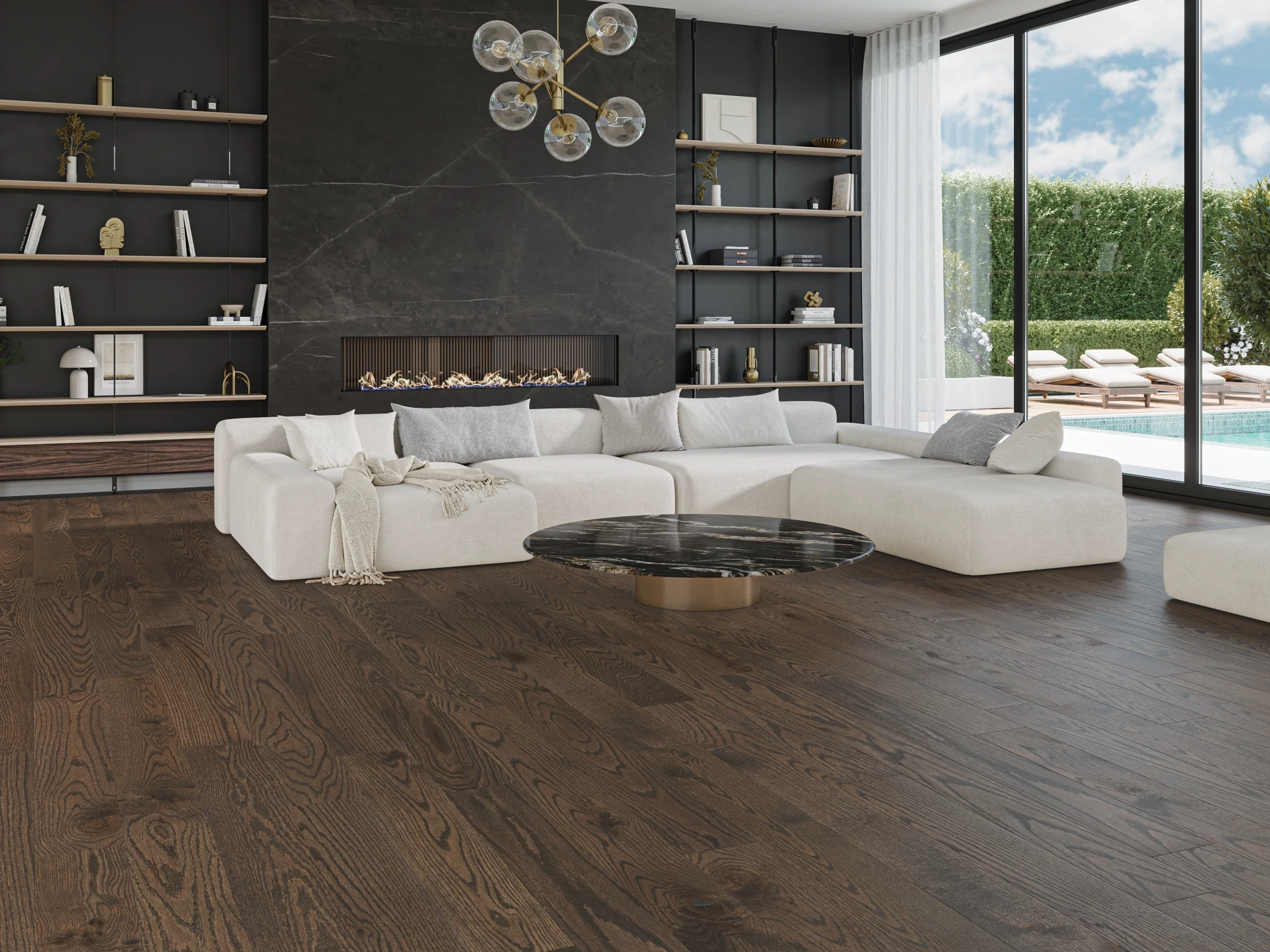 Oak Fortress Character Smooth Satin Wood Floor Flooring visualization by Alexandra Hardwood Flooring