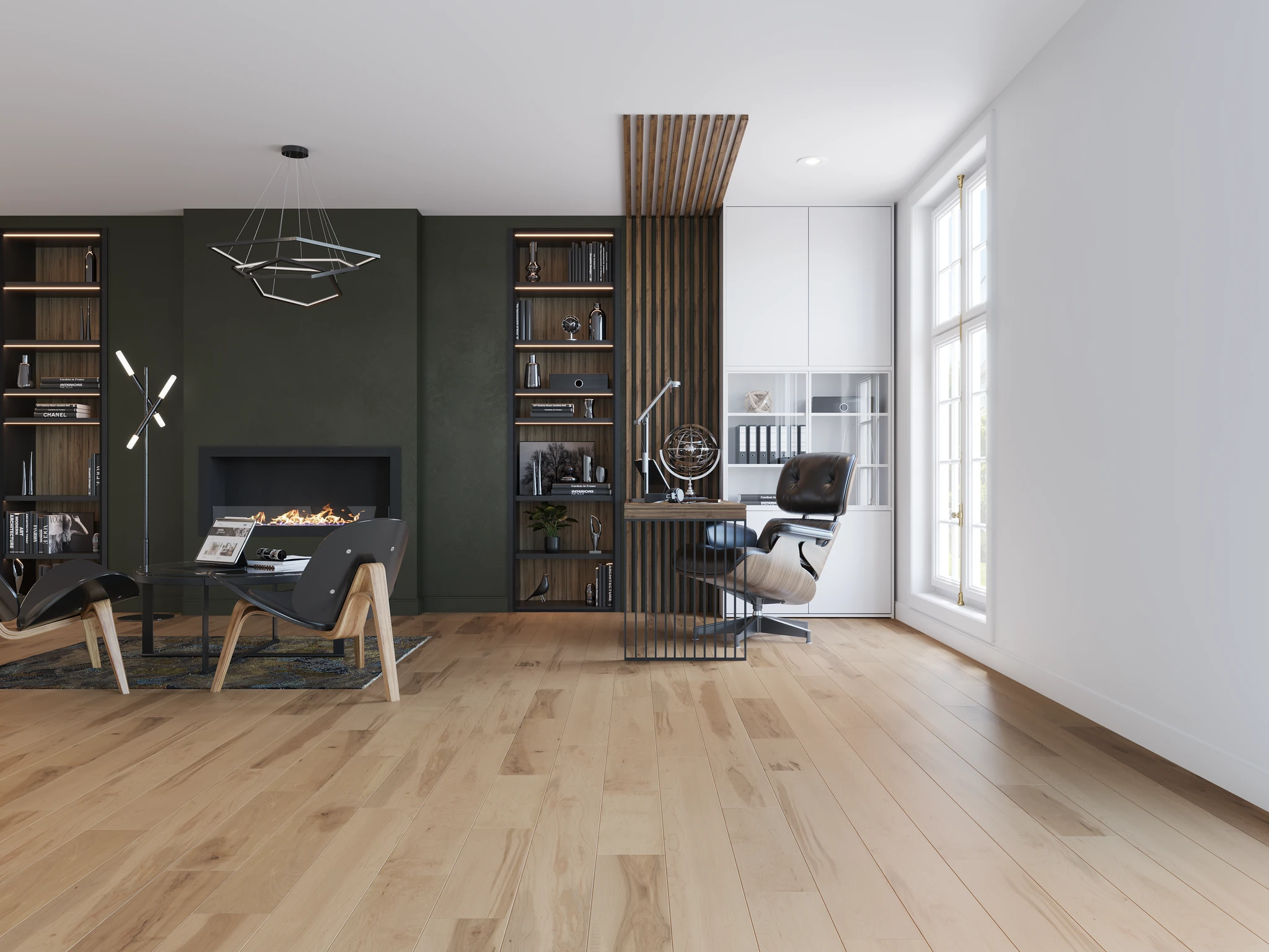 Adam Matte Maple Wood Floor Flooring visualization by Planchers PG