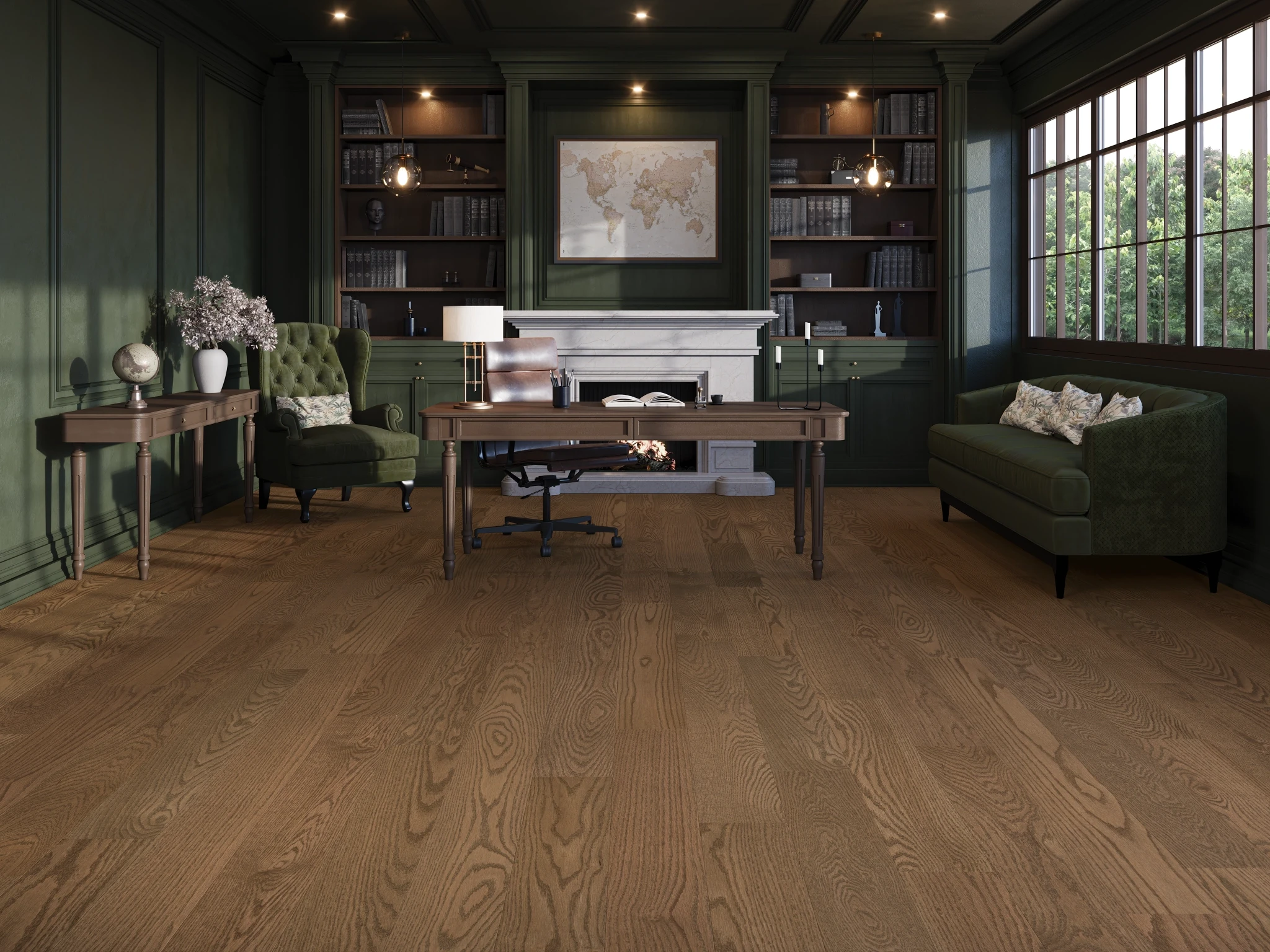 Oak Promenade Select Smooth Satin Wood Floor Flooring visualization by Alexandra Hardwood Flooring