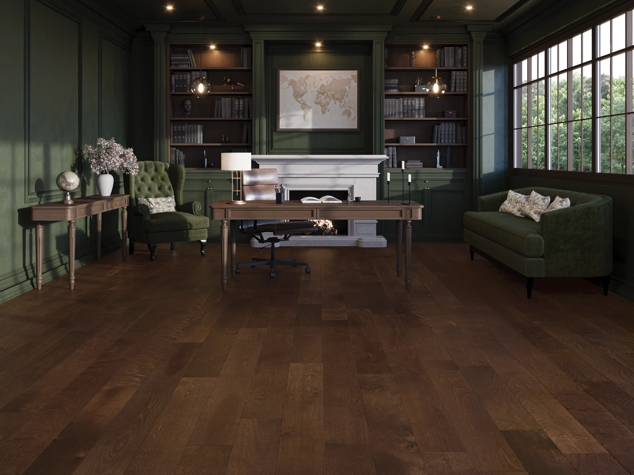 Birch Clove Select Smooth Satin Wood Floor Flooring visualization by Alexandra Hardwood Flooring