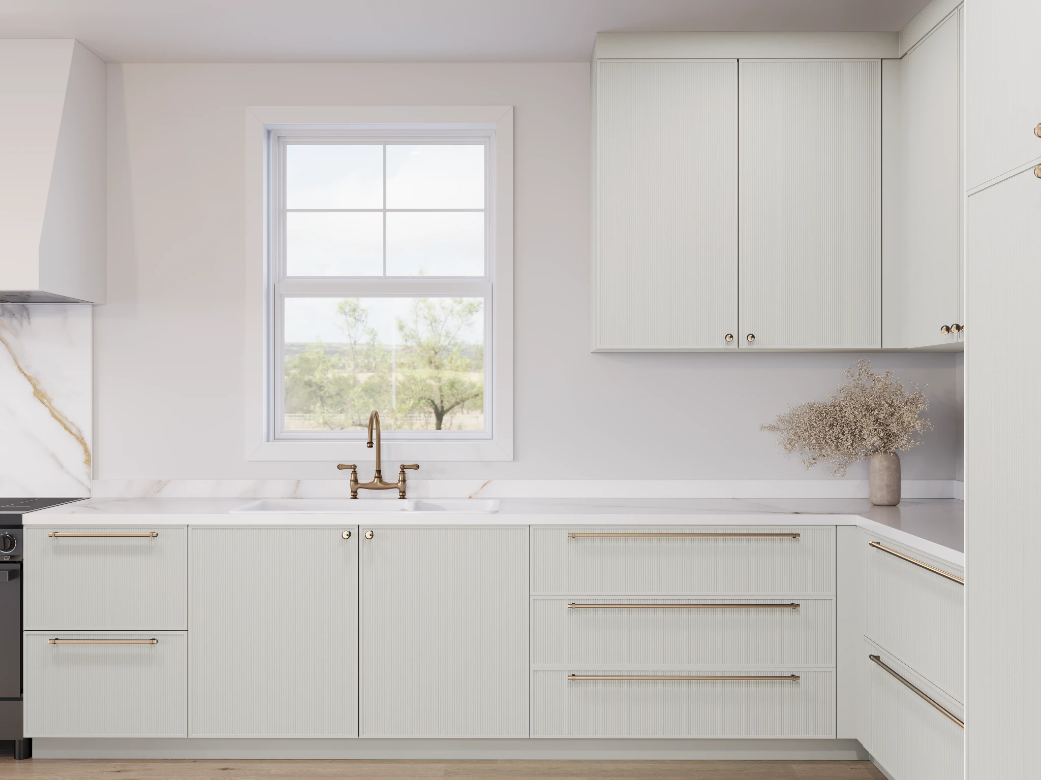 3D Elevation (3D03 model) Oslo Grey 1013 Cabinets visualization by Sublime
