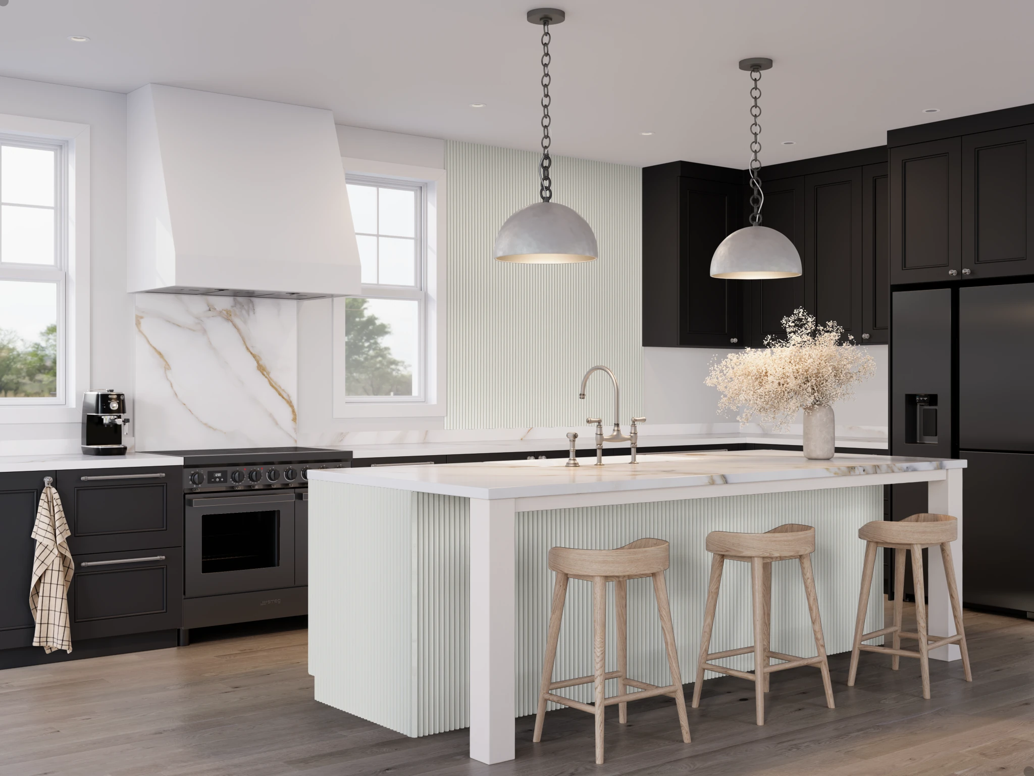 Wall Profile (profile 2200) Alaska Oak 3043 Cabinets visualization by Sublime