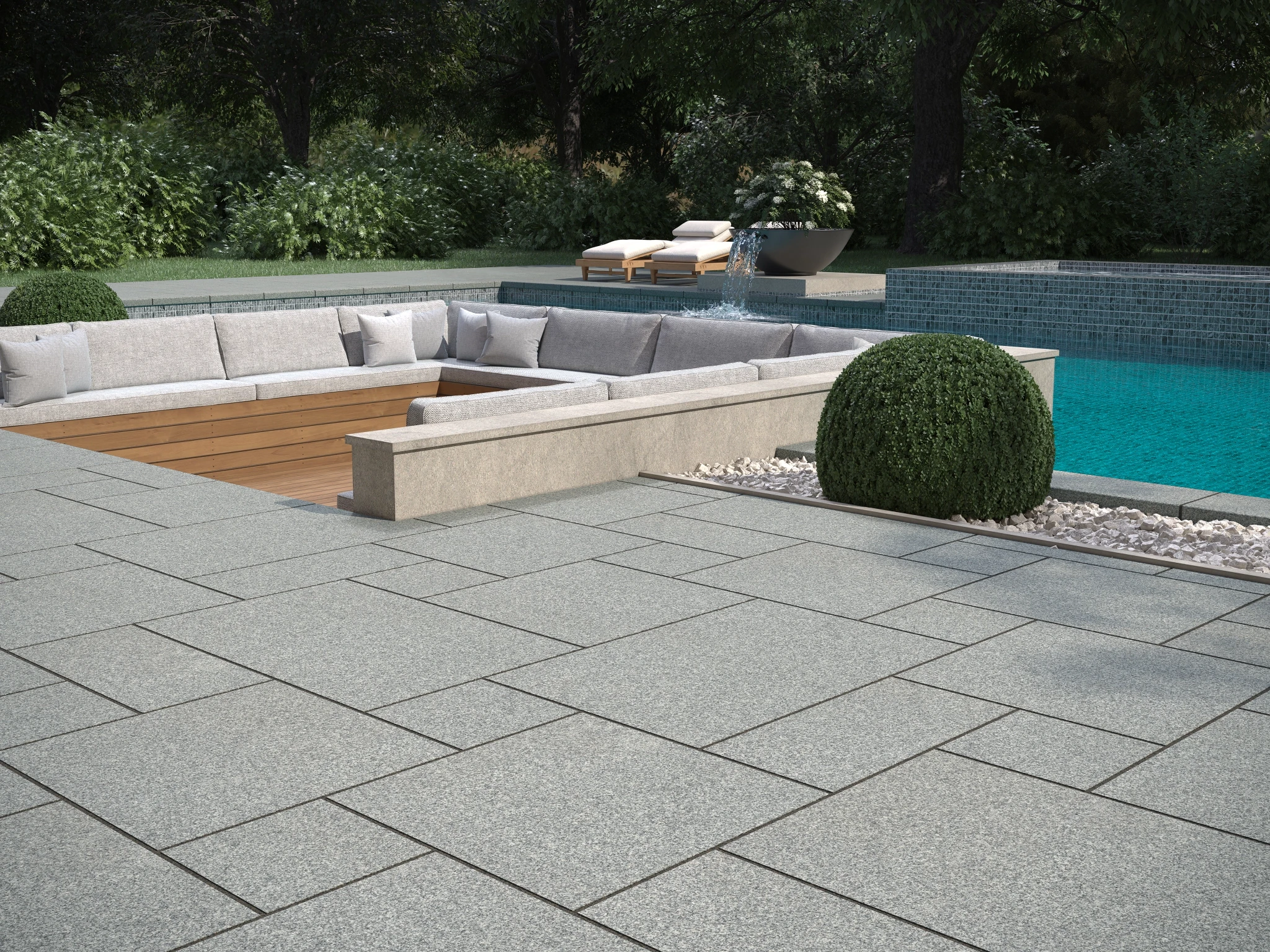 Visualisation de EASTERN GRAY™ Granite Biltmore pattern Revêtement de sol extérieur par Polycor
