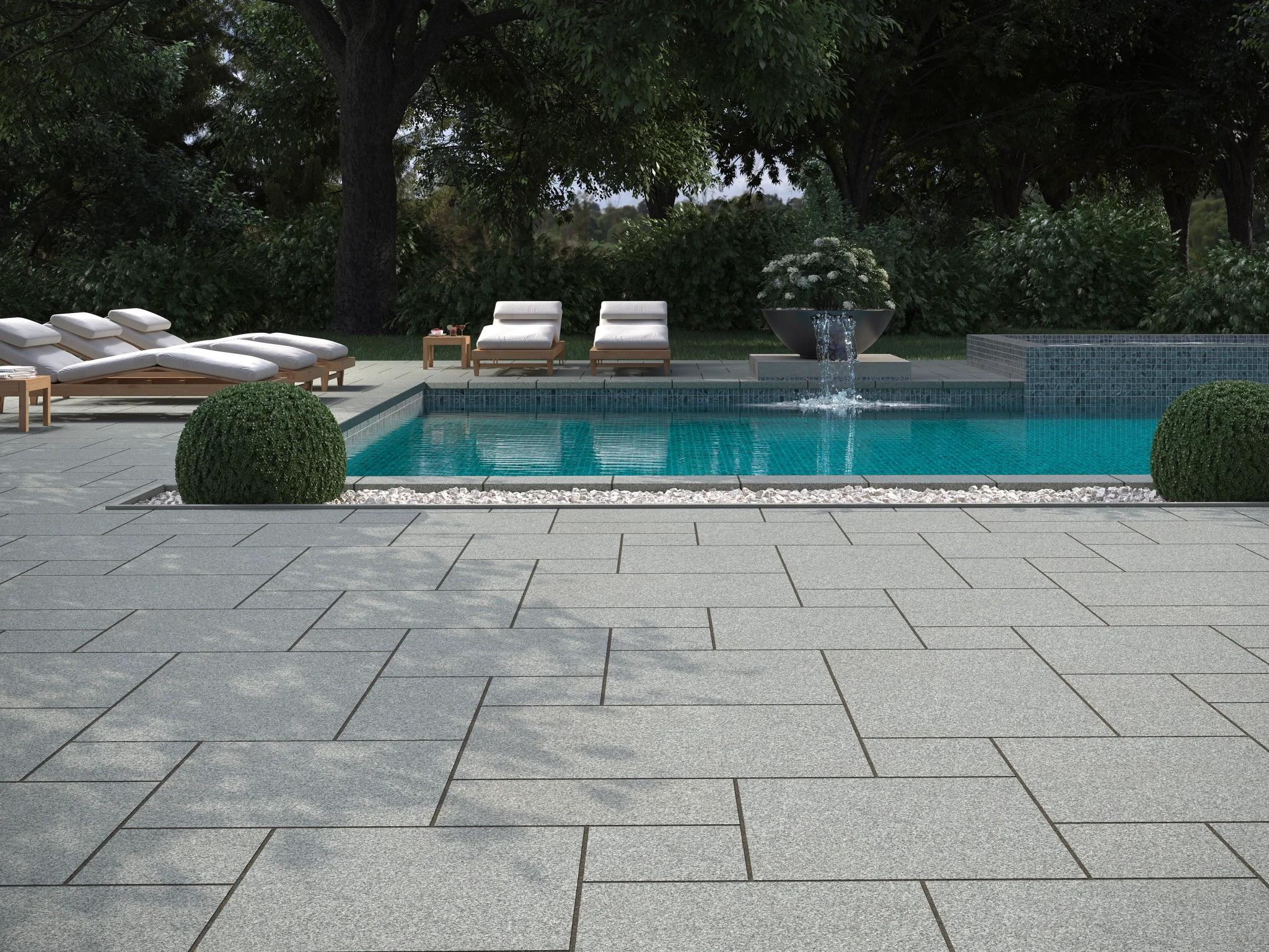 Visualisation de EASTERN GRAY™ Granite Biltmore pattern Revêtement de sol extérieur par Polycor