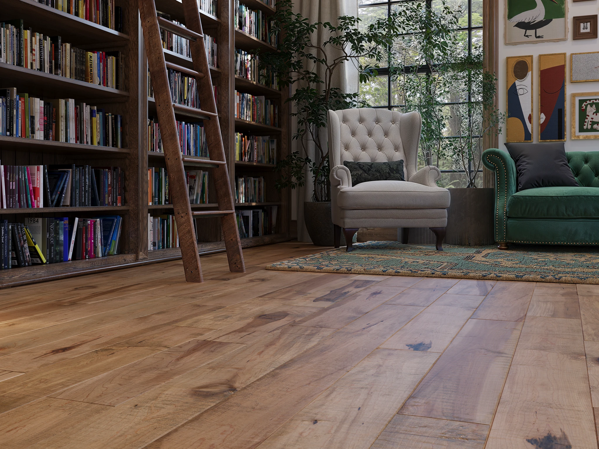 Richard Oiled Maple Wood Floor Flooring visualization by Planchers PG