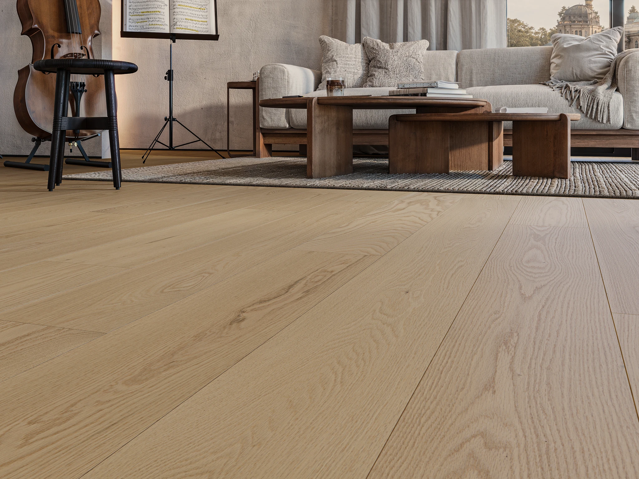 Oak Bone Nuance Wood Floor Indoor Flooring visualization by Preverco