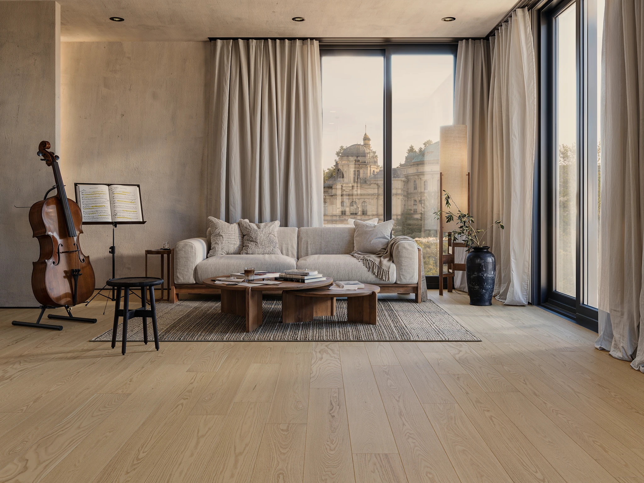 Oak Bone Nuance Wood Floor Indoor Flooring visualization by Preverco