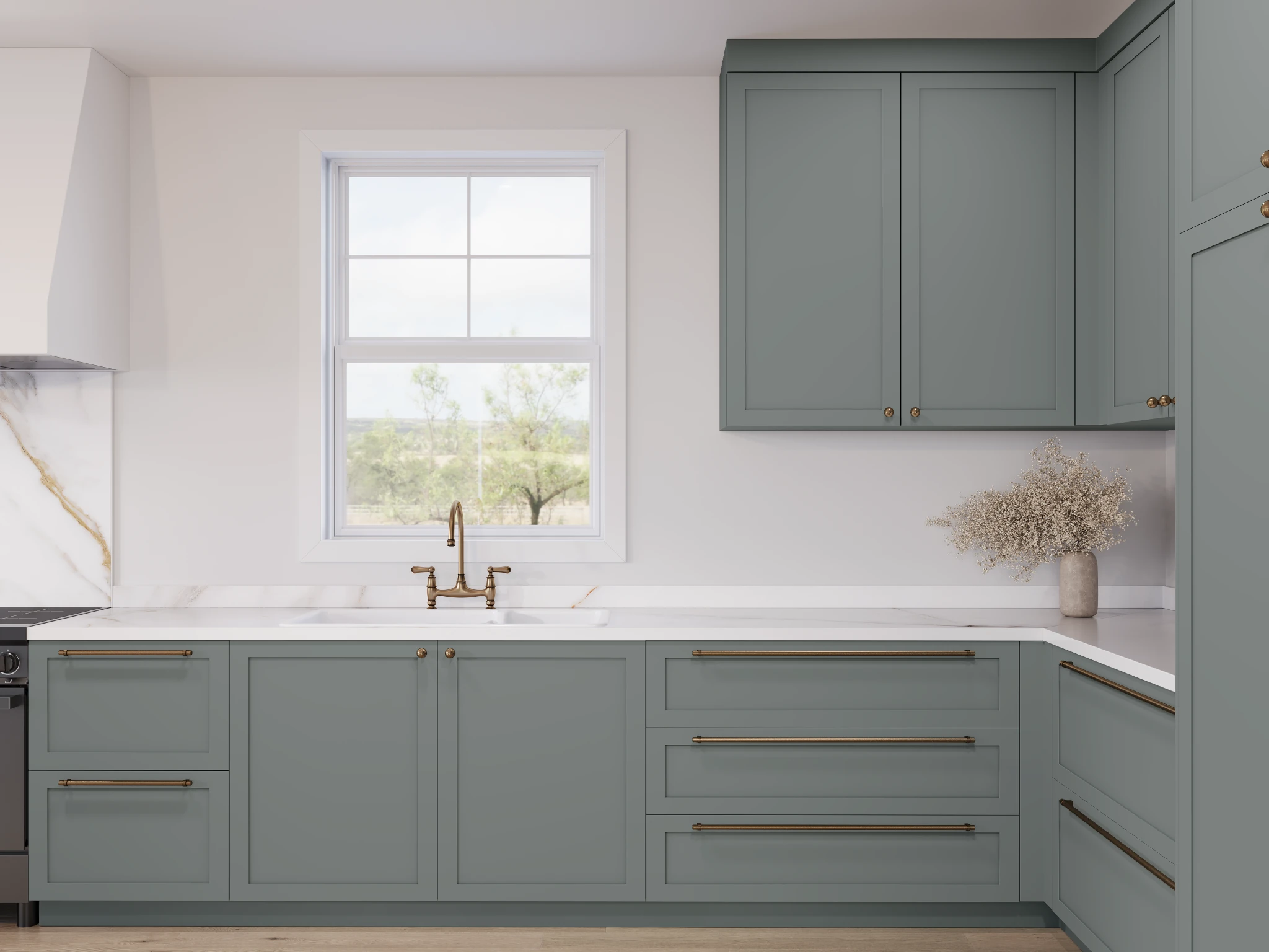 Supramat Antibacterial 3017 Timeless Grey Laminate Cabinets visualization by Sublime