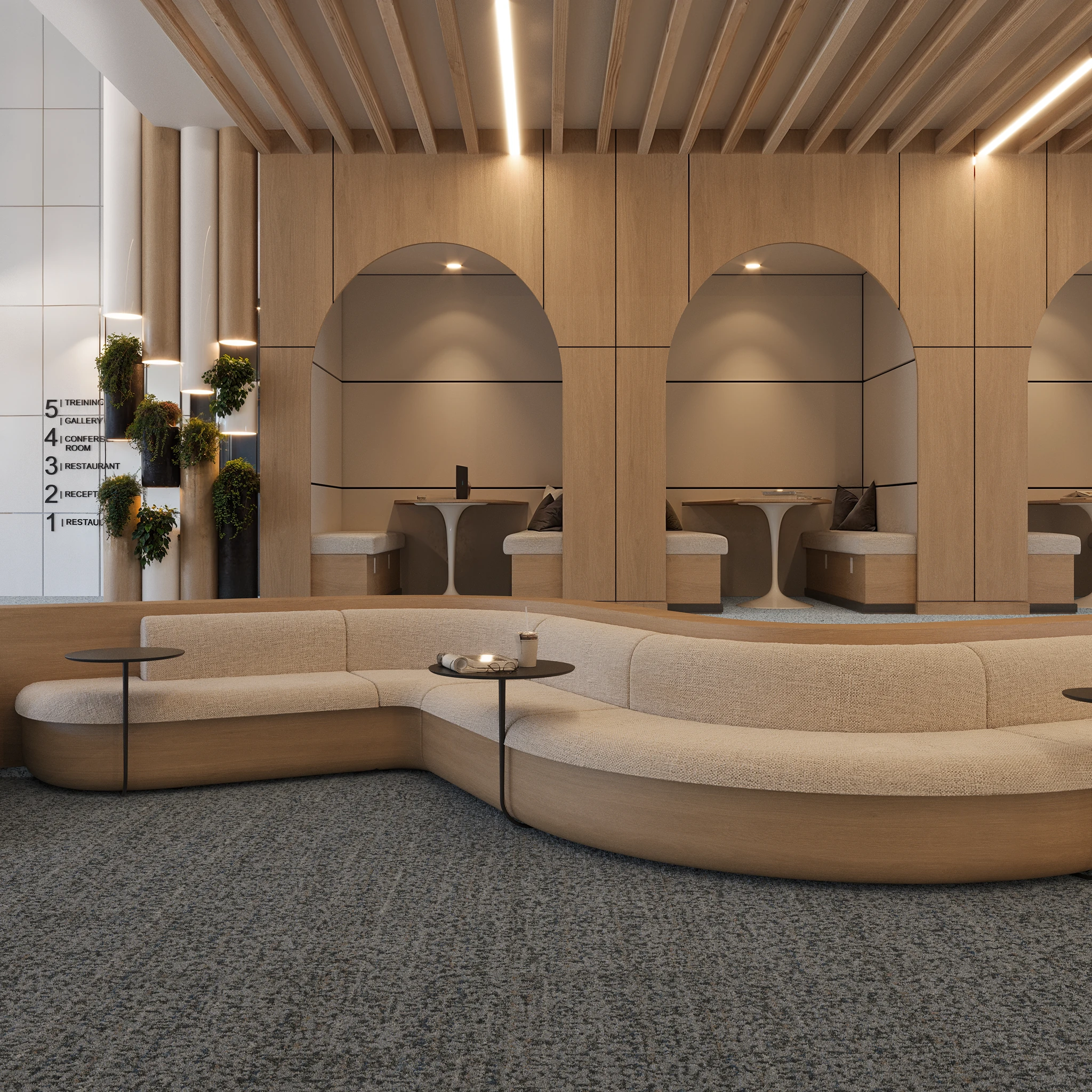 Dialect Scribed Indoor Flooring visualization by Tarkett