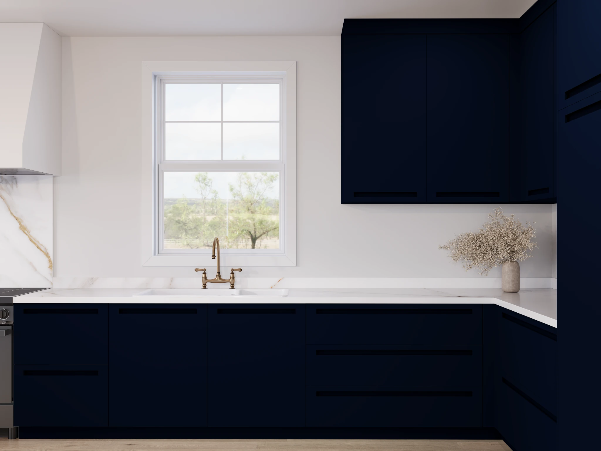 Supramat Antibacterial 3011 London Blues Laminate Cabinets visualization by Sublime