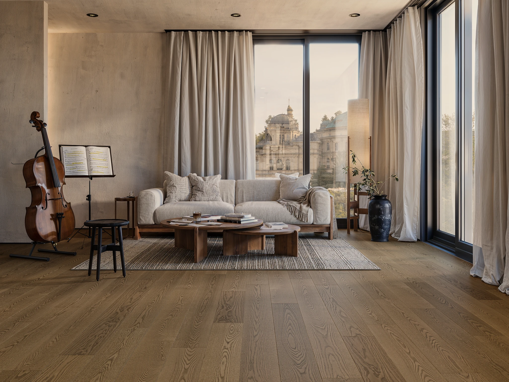 Visualisation de Chêne Chai Nuance Couvre-plancher intérieur par Preverco