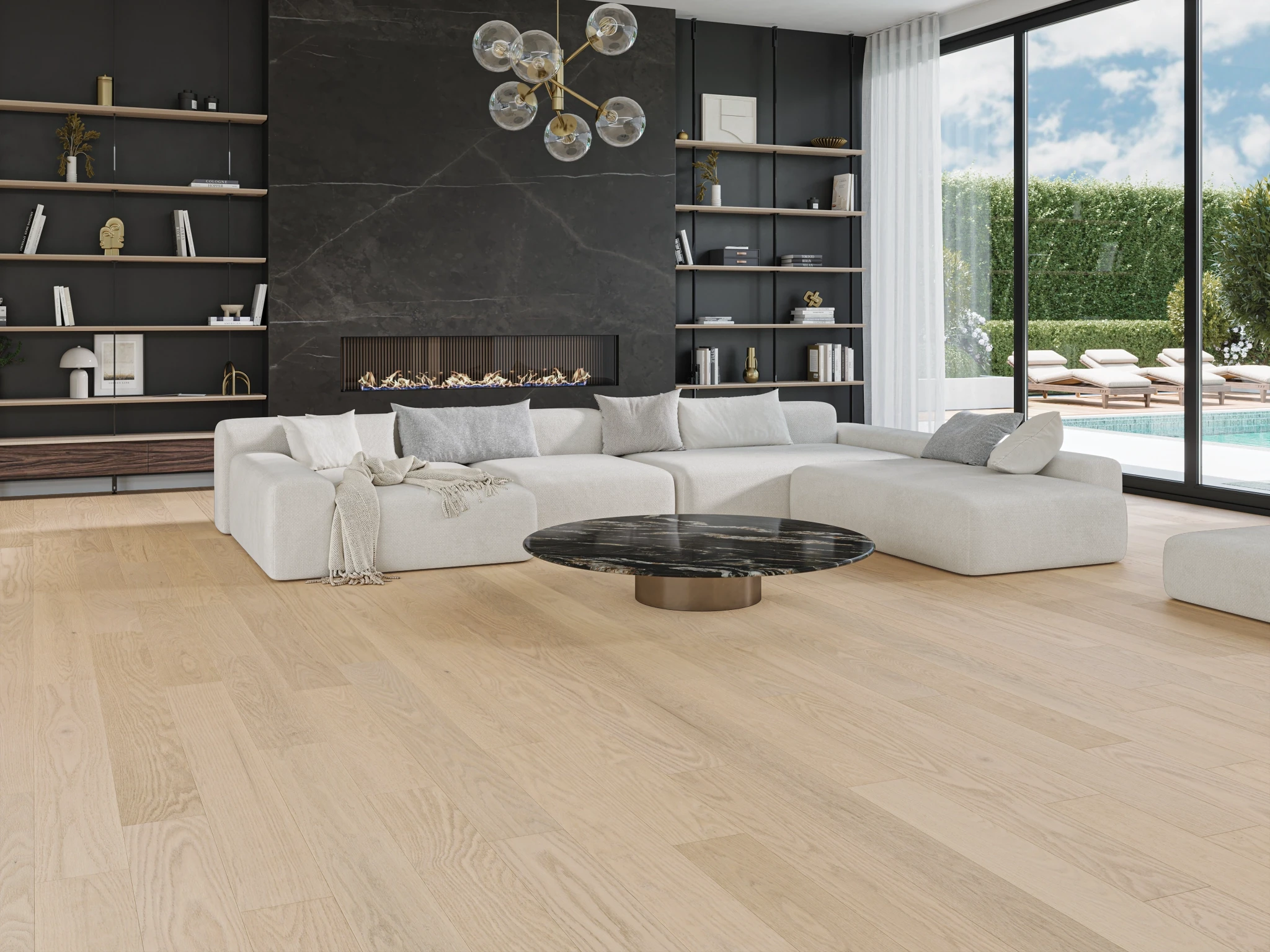 Oak Royal Select Brushed Matte Wood Floor Flooring visualization by Alexandra Hardwood Flooring