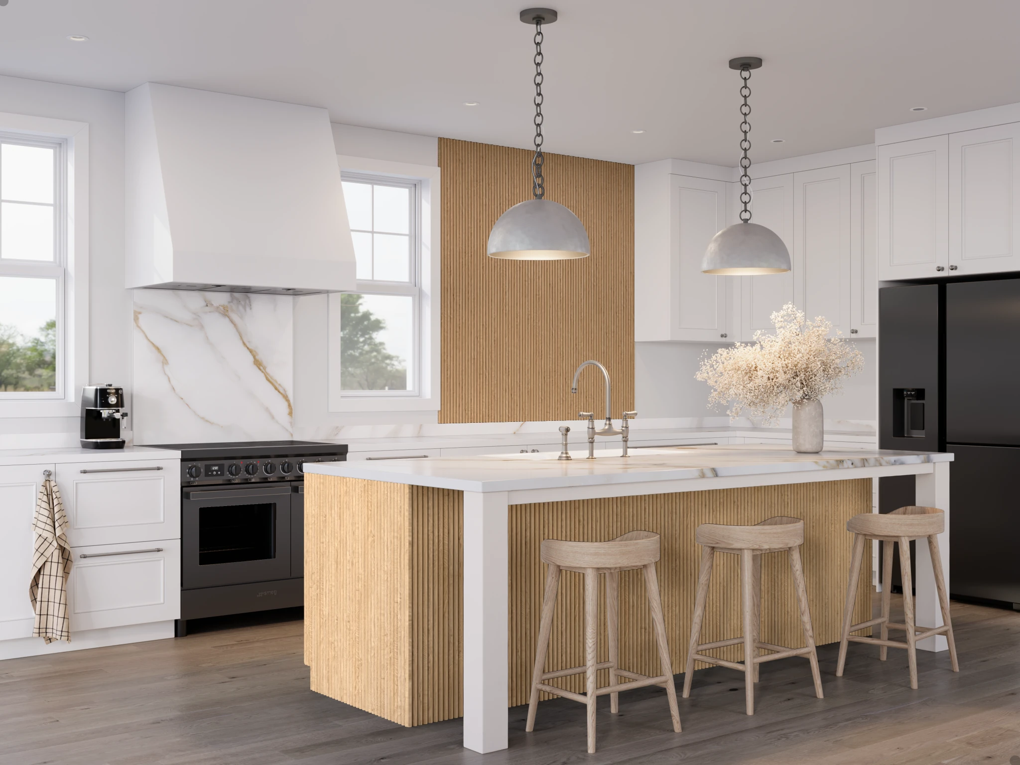 Wall Profile (profile 2200) Natural Touch Oak 397 Cabinets visualization by Sublime