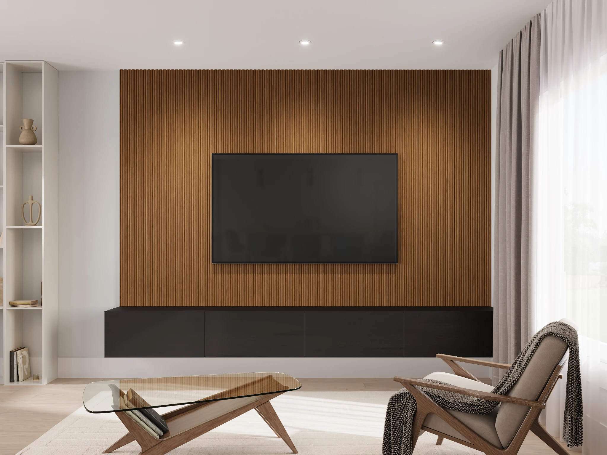 Visualisation de Profil mural (profil 2200) Teak 248 Armoire par Sublime