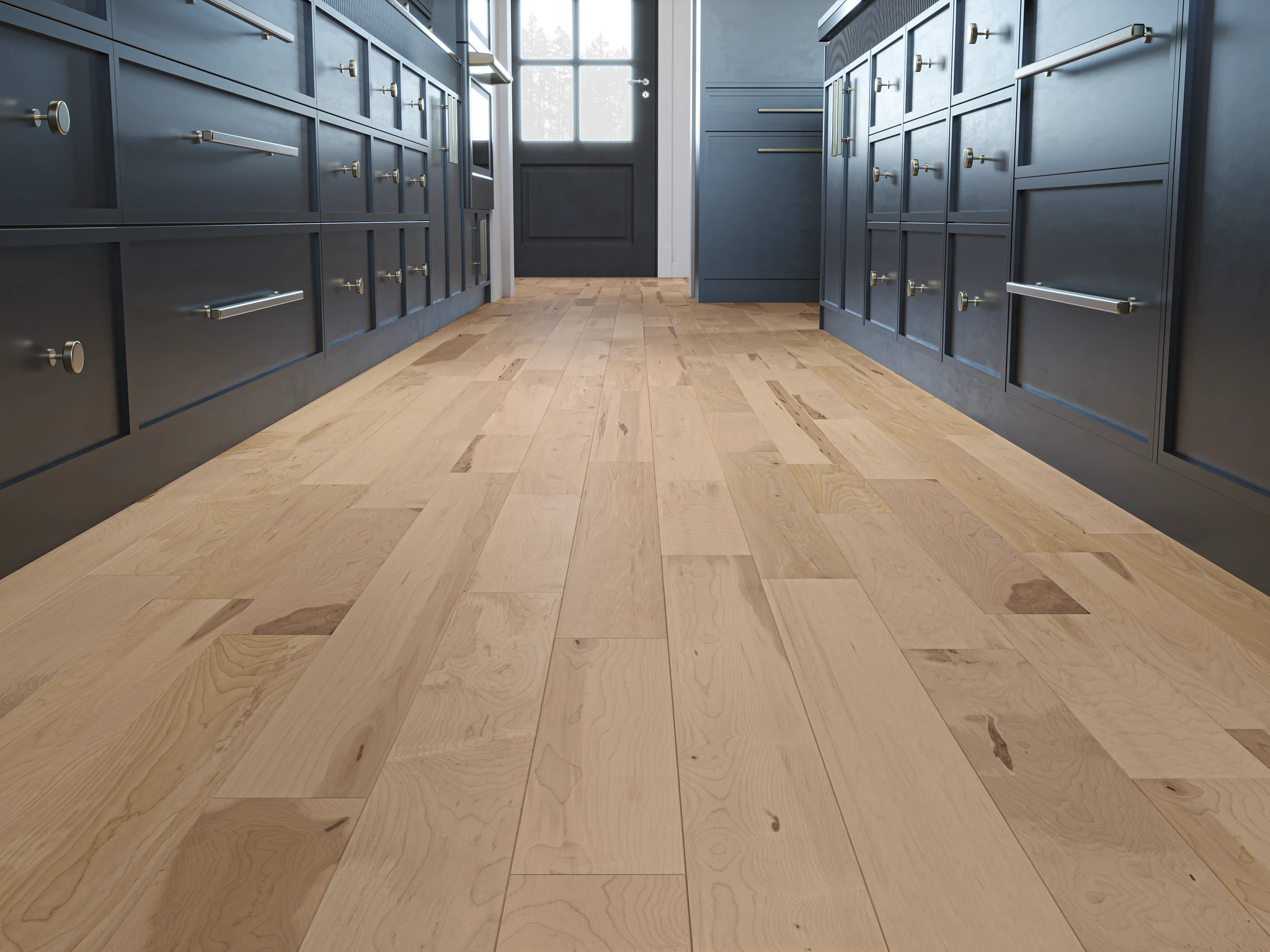 Haka Matte Maple Wood Floor Flooring visualization by Planchers PG