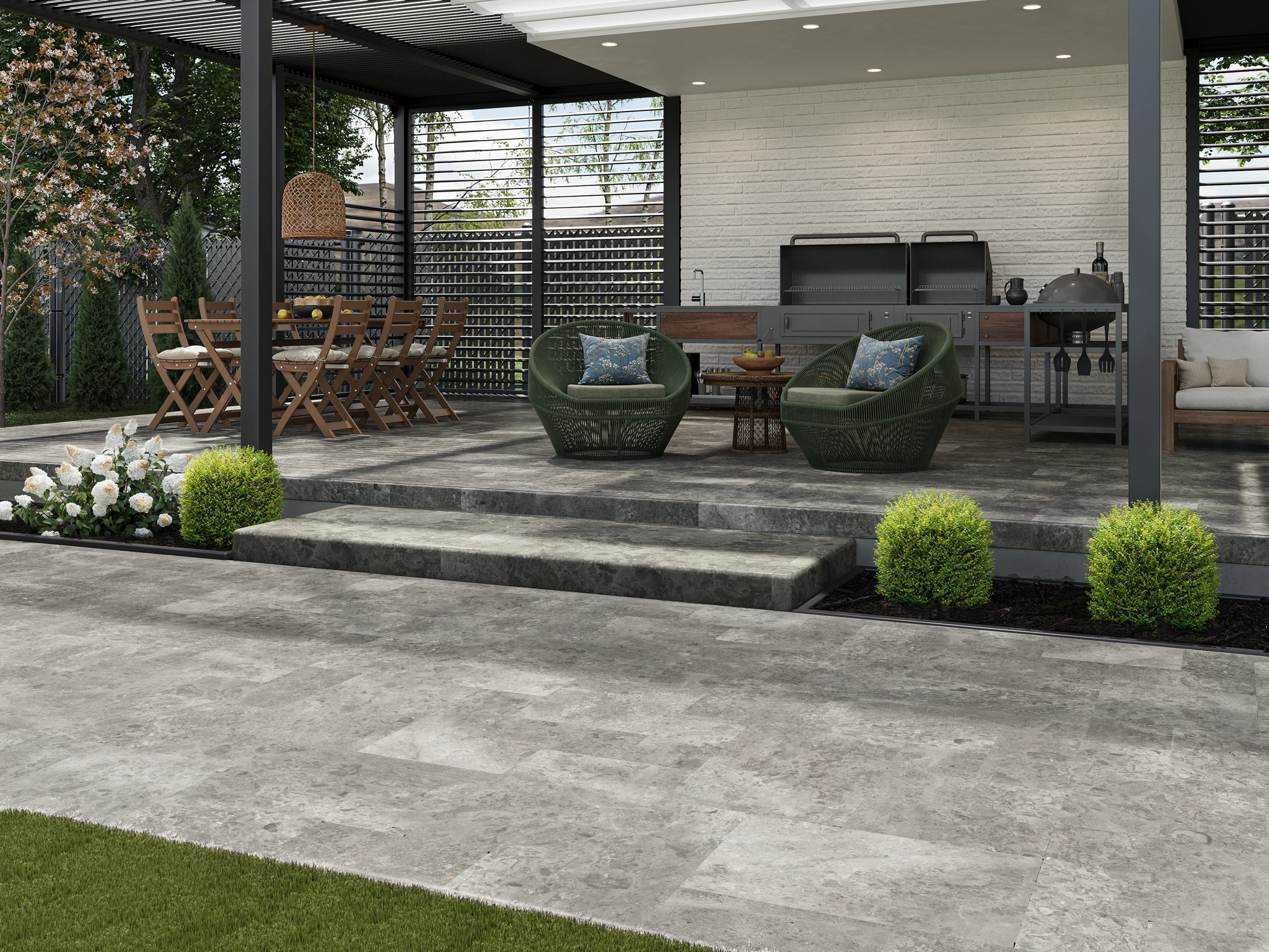 European Stone Collection Tundra Grey Paver Paver visualization by European Company