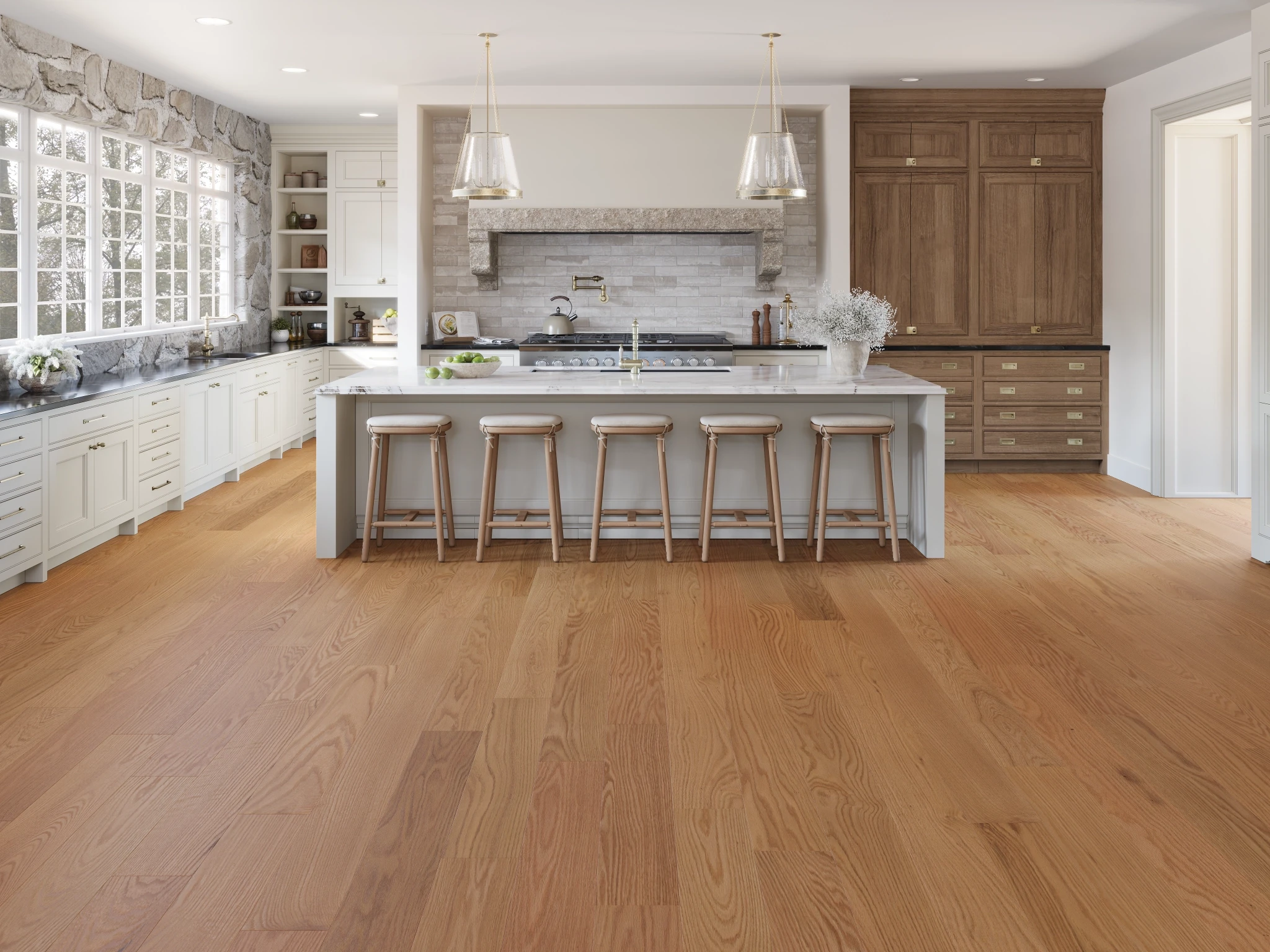 Oak Mimosa Select Brushed Matte Wood Floor Flooring visualization by Alexandra Hardwood Flooring