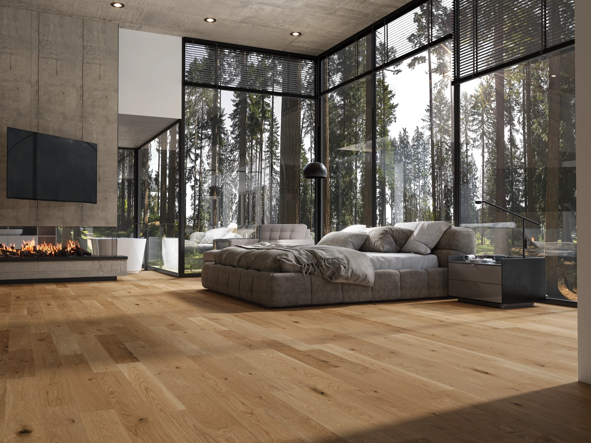 White Oak Natural Variation With Knots Wood Floor Flooring visualization by Preverco