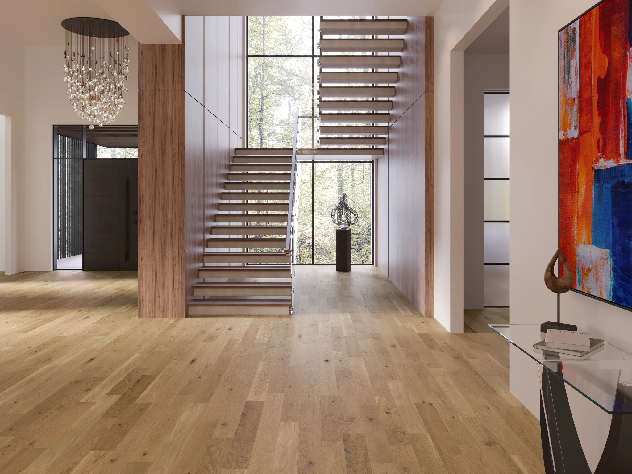 White Oak Natural Variation With Knots Wood Floor Flooring visualization by Preverco