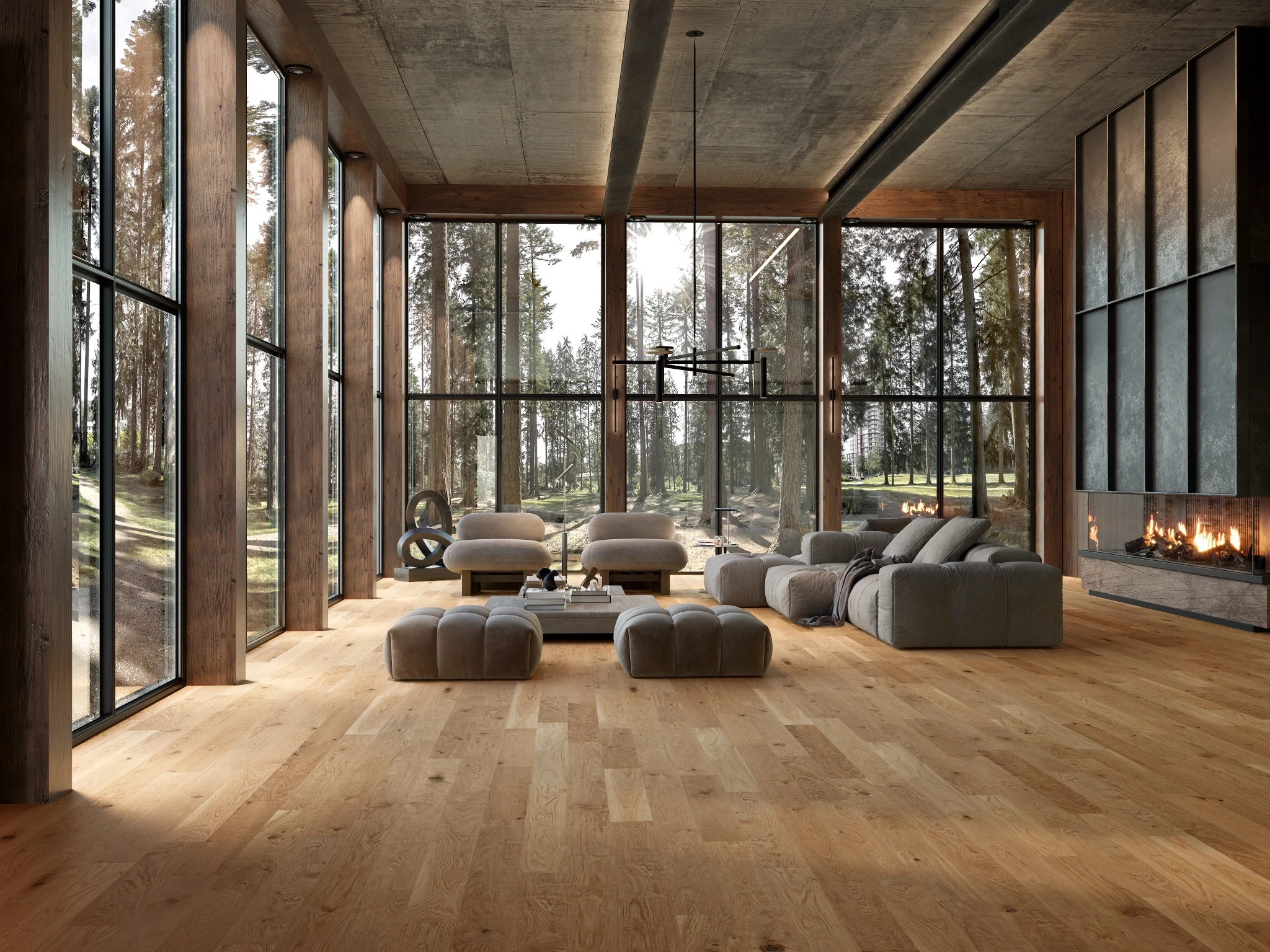 White Oak Natural Variation With Knots Wood Floor Flooring visualization by Preverco