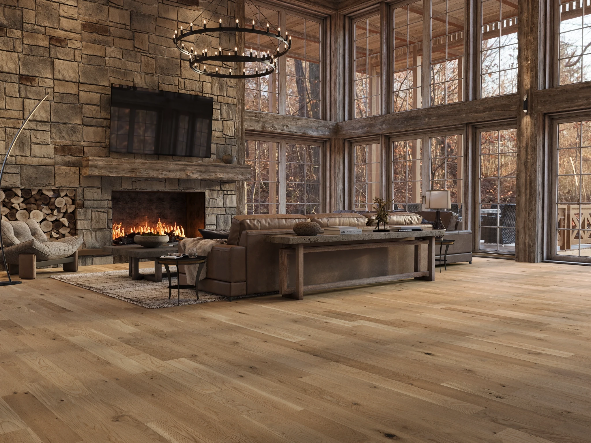 White Oak Natural Variation With Knots Wood Floor Flooring visualization by Preverco