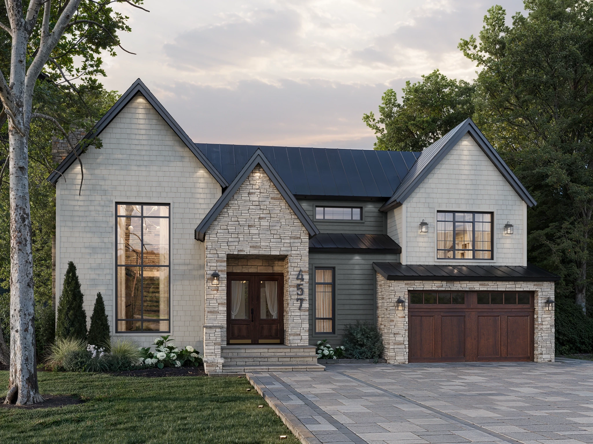 Lap Siding (8.25") Ash Wall Cladding visualization by St-Laurent