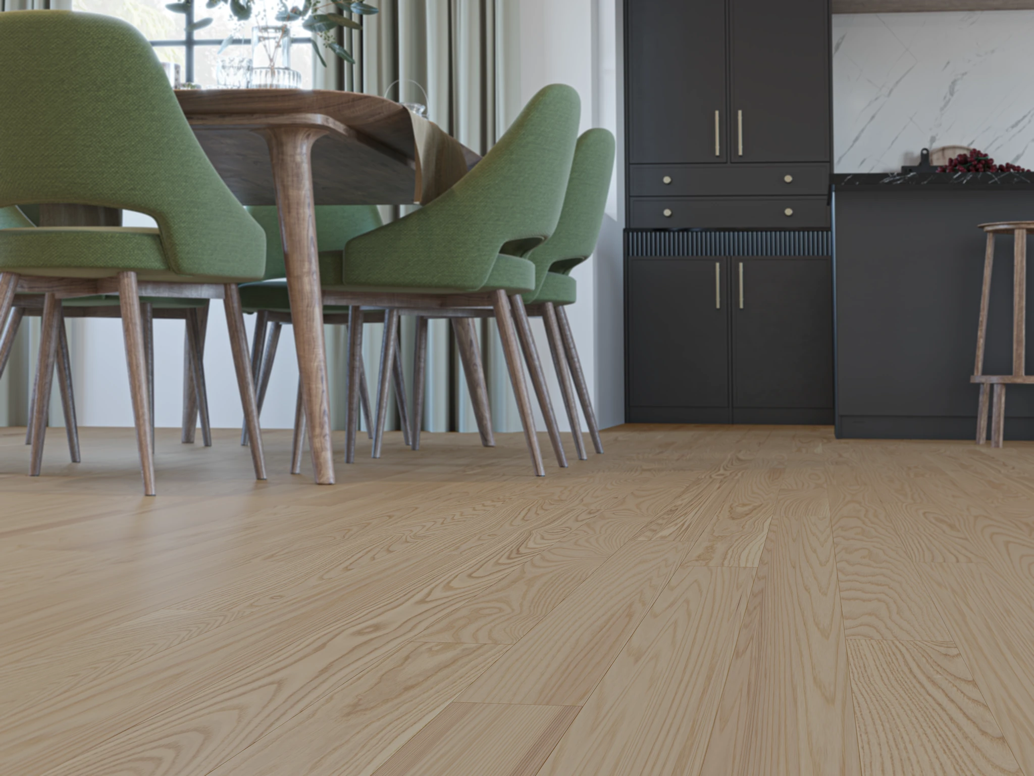 Haka Matte Ash Wood Floor Flooring visualization by Planchers PG