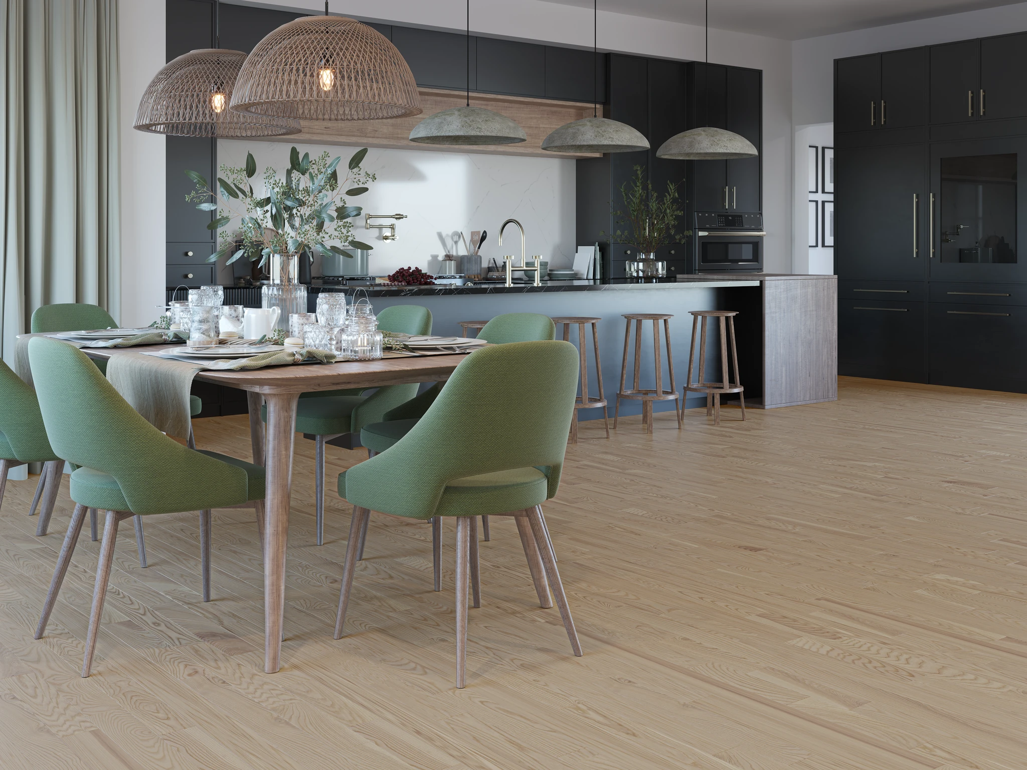 Haka Matte Ash Wood Floor Flooring visualization by Planchers PG