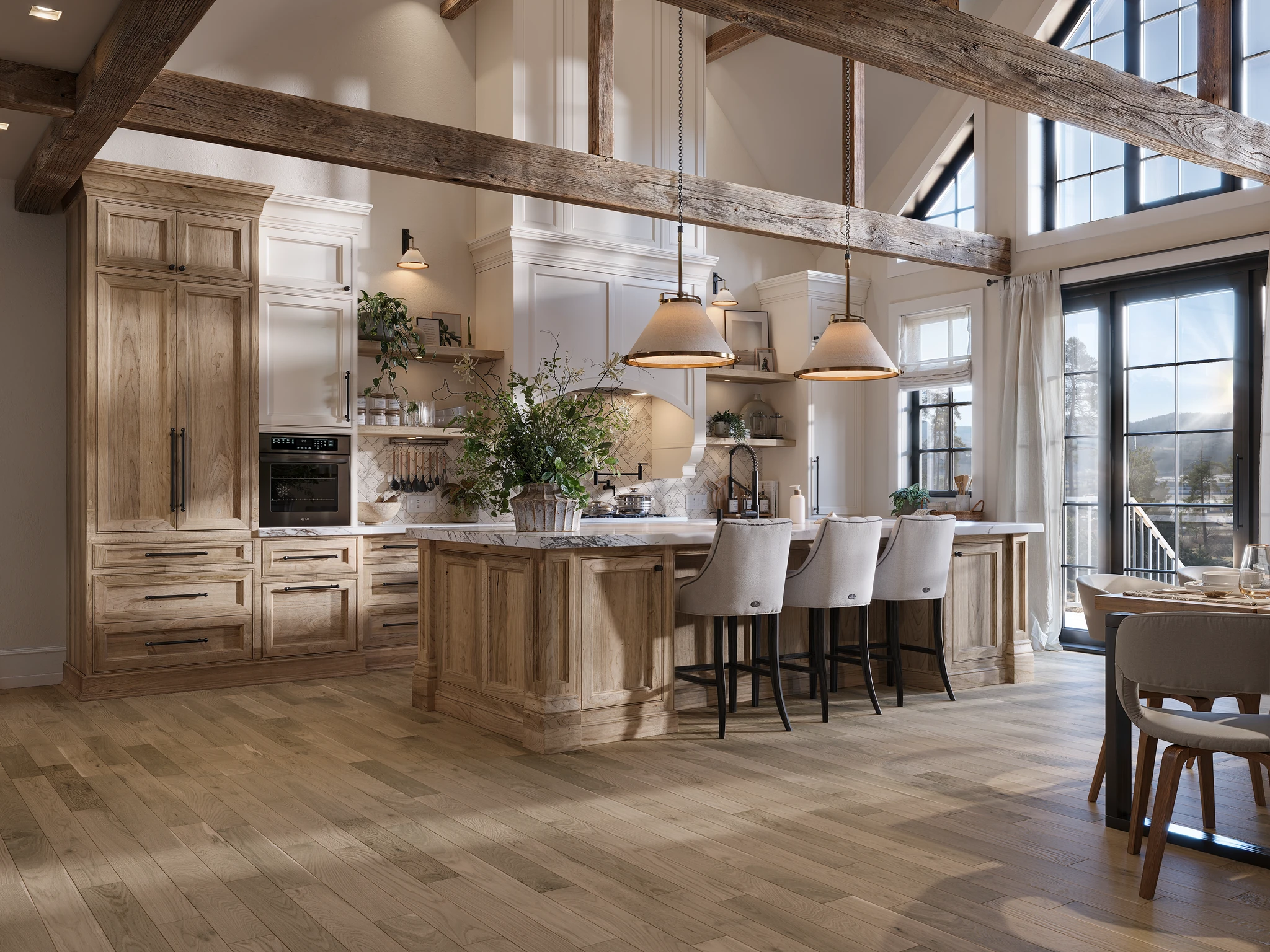 Gaspe White Oak Wood Floor Flooring visualization by Planchers PG