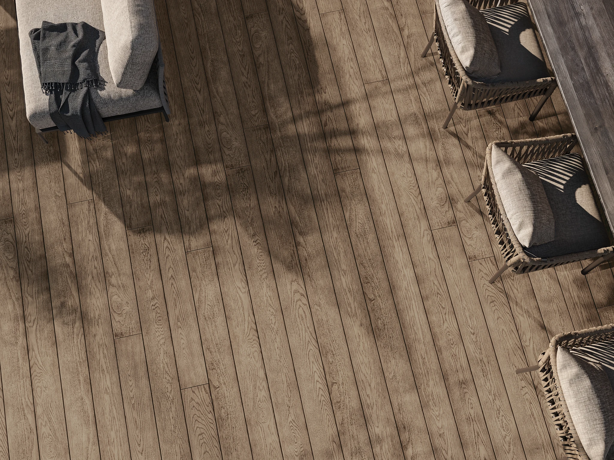 Visualisation de Enchanced Grain Golden Oak Revêtement de sol extérieur par Millboard