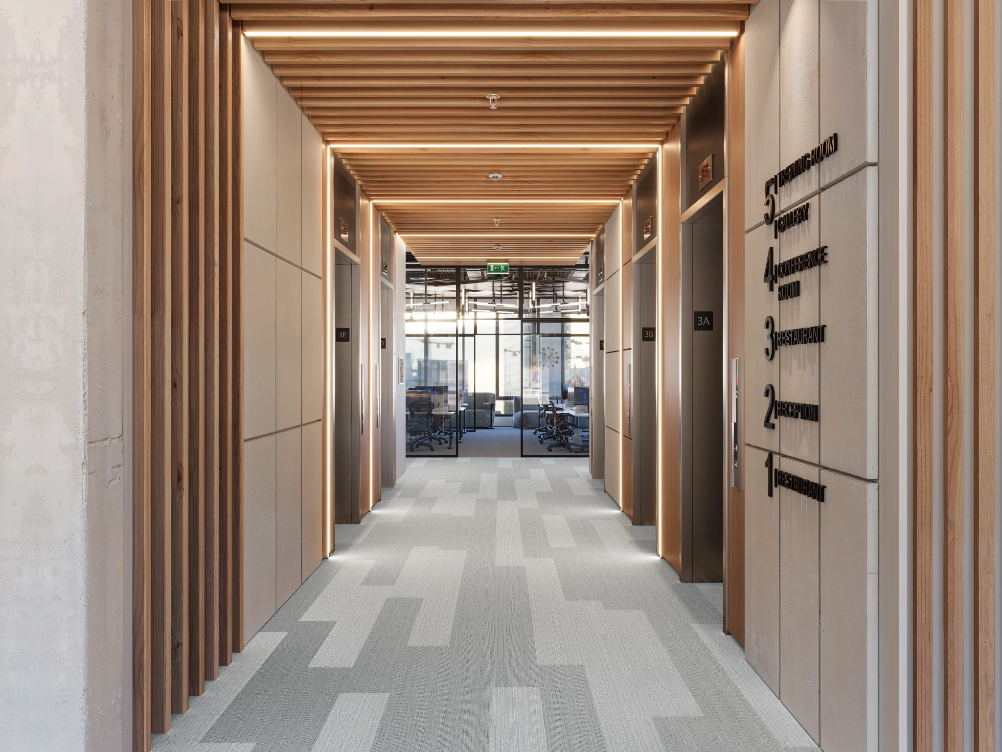 Etoffe 40238 Darel 10215 Modular Carpet Flooring visualization by Venture Carpets