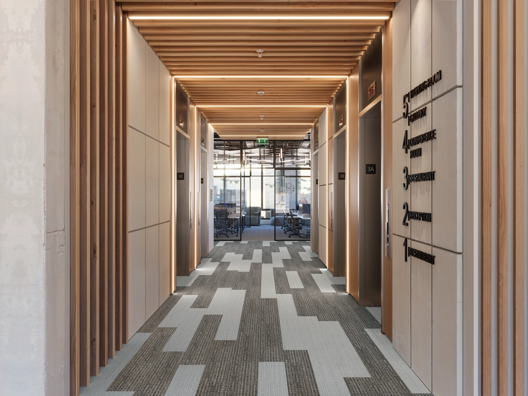 Textile 40239 Westwood 60145 Modular Carpet Flooring visualization by Venture Carpets