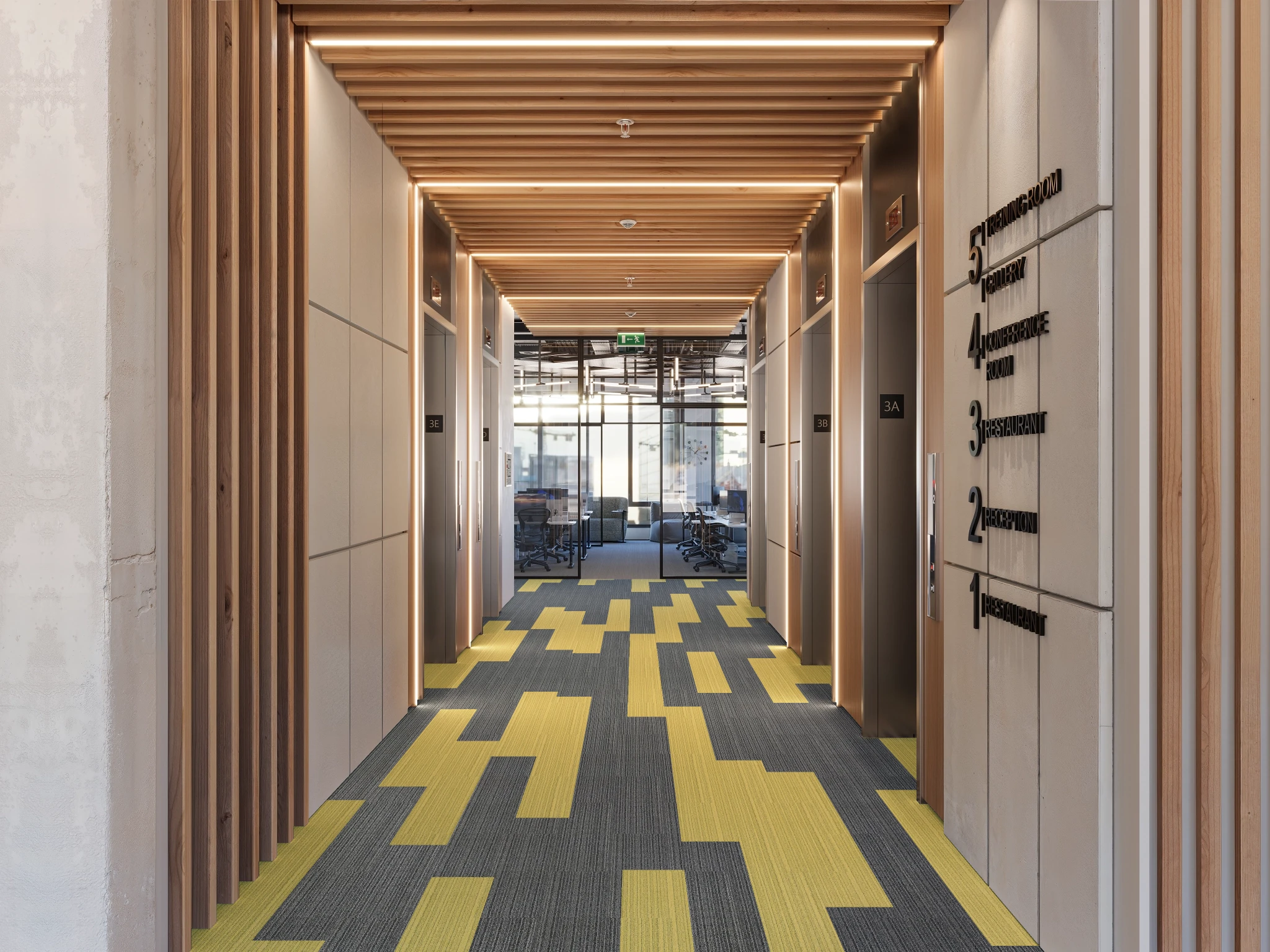 Etoffe 40238 Poiret 75226 Modular Carpet Flooring visualization by Venture Carpets