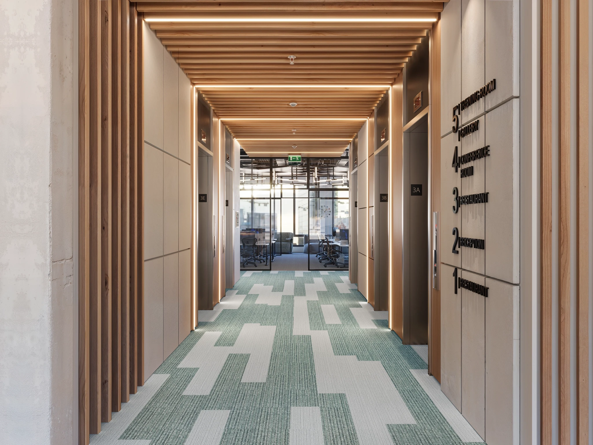 Textile 40239 Saab 10217 Modular Carpet Flooring visualization by Venture Carpets