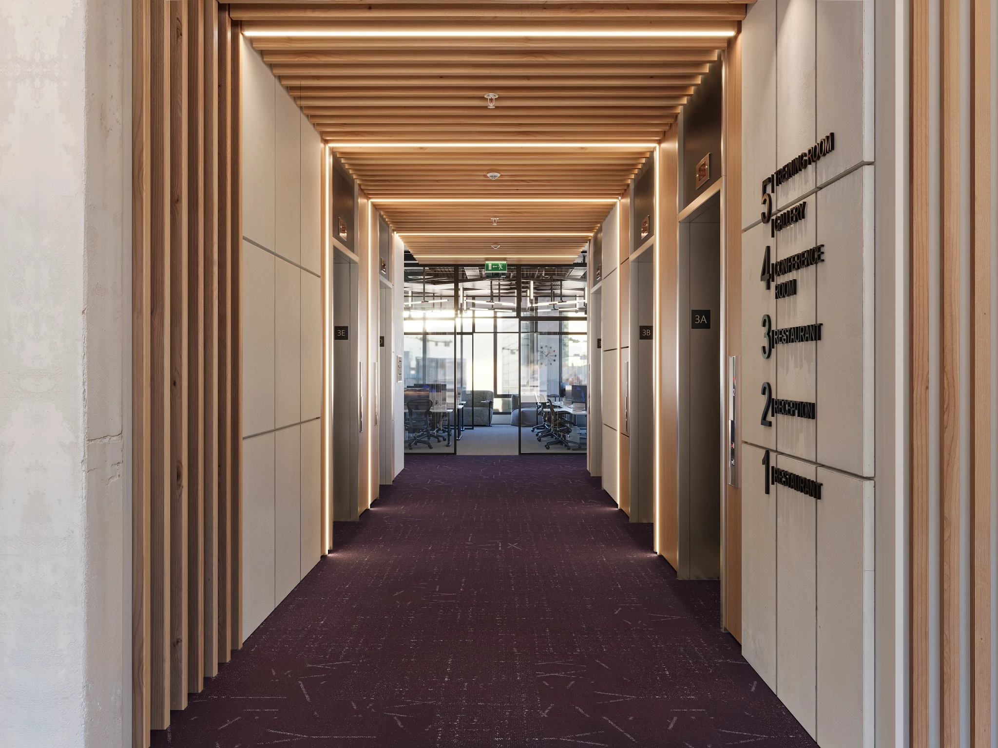Astral 40260 Néon 40096 Modular Carpet Flooring visualization by Venture Carpets