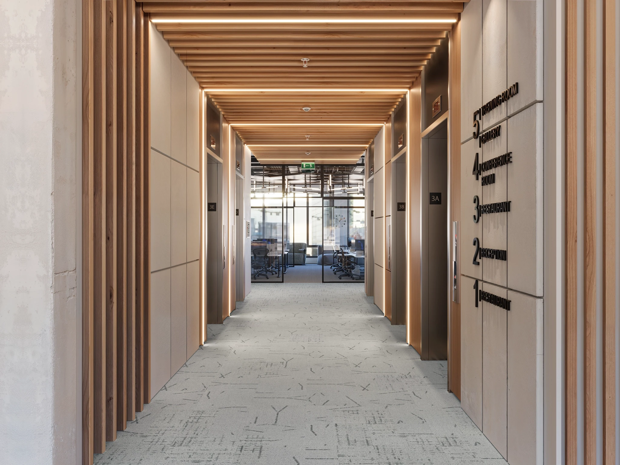 Nebula 40263 Solaris 10279 Modular Carpet Flooring visualization by Venture Carpets