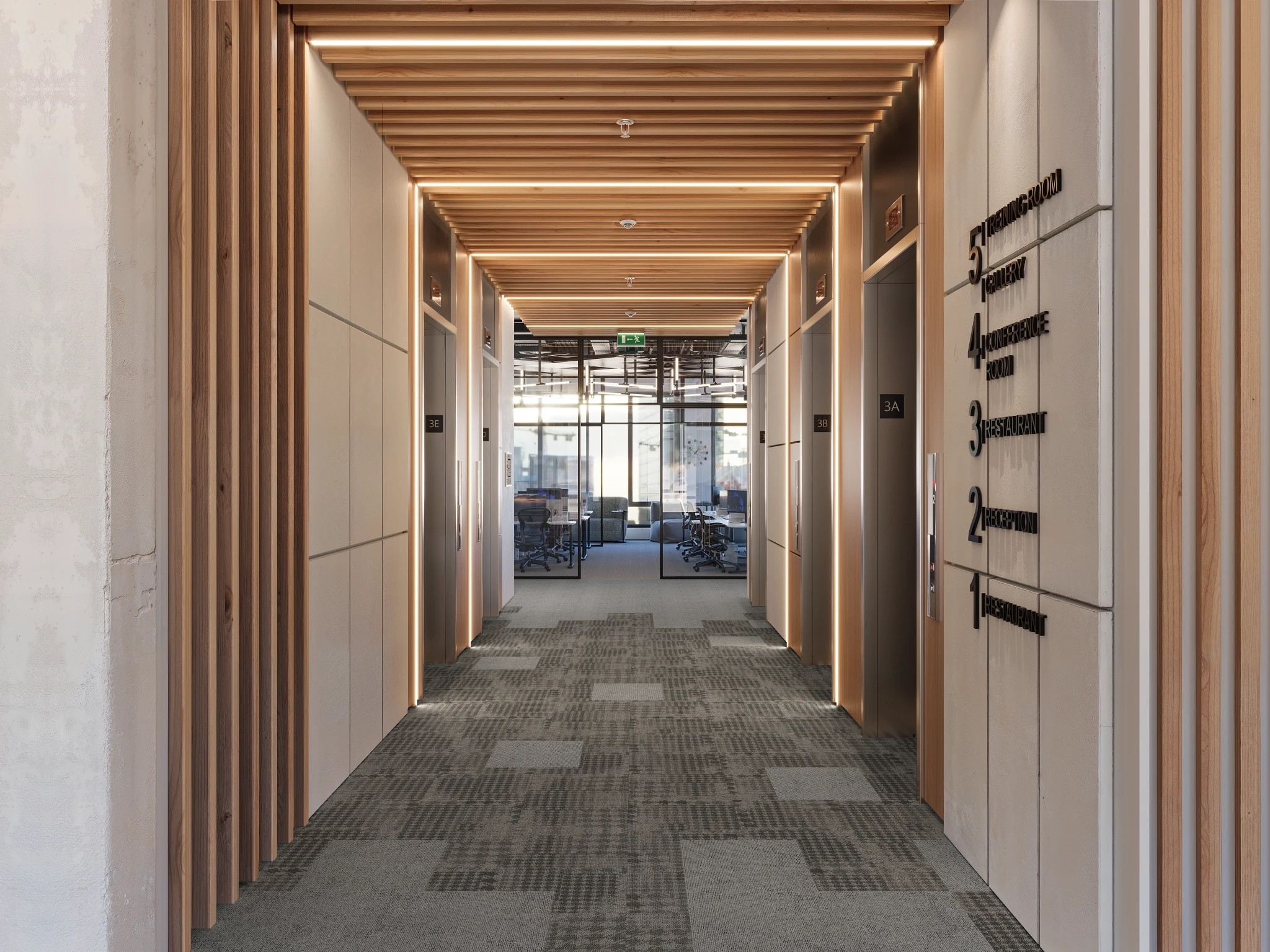 Pied de poule 40237 Alexander 30092 Modular Carpet Flooring visualization by Venture Carpets