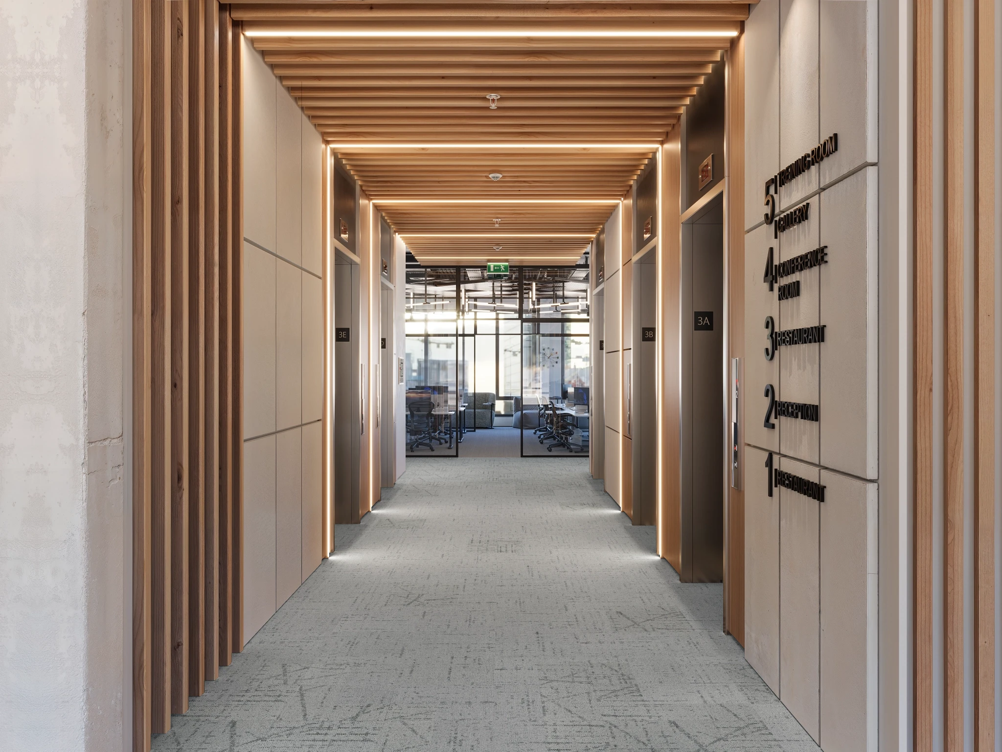 Celeste 40261 Pléiade 10270 Modular Carpet Flooring visualization by Venture Carpets