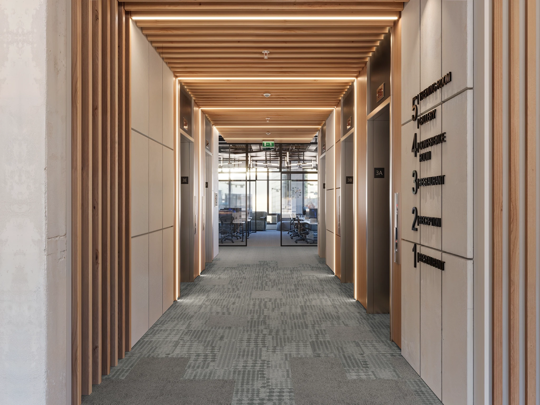 Pied de poule 40237 Giorgio 15479 Modular Carpet Flooring visualization by Venture Carpets